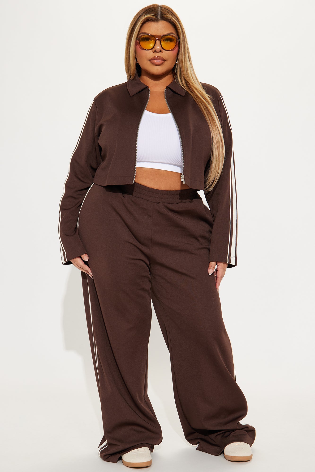 Winning Streak Pant Set - Chocolate