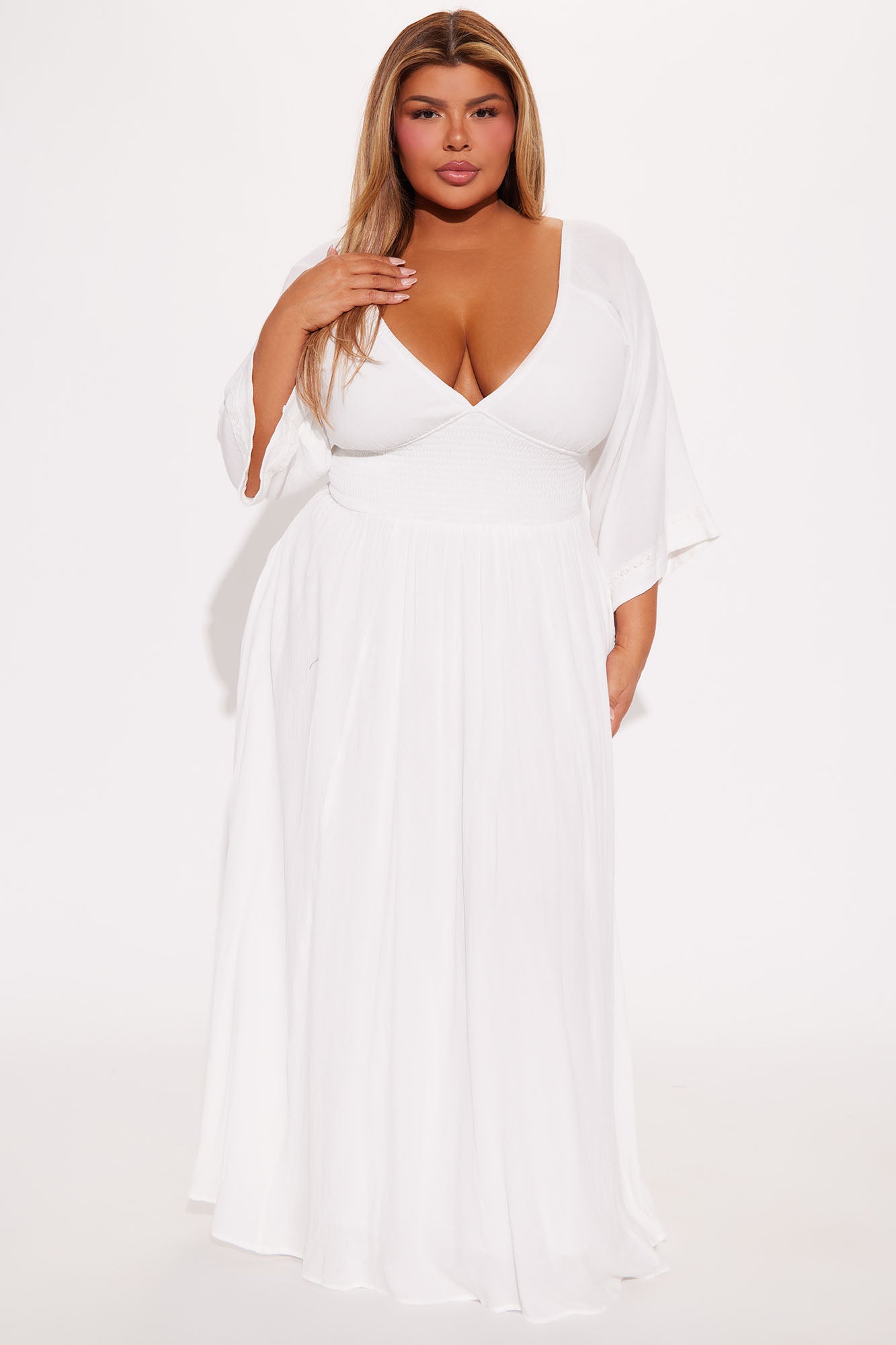 Sharon Flowy Maxi Dress - White