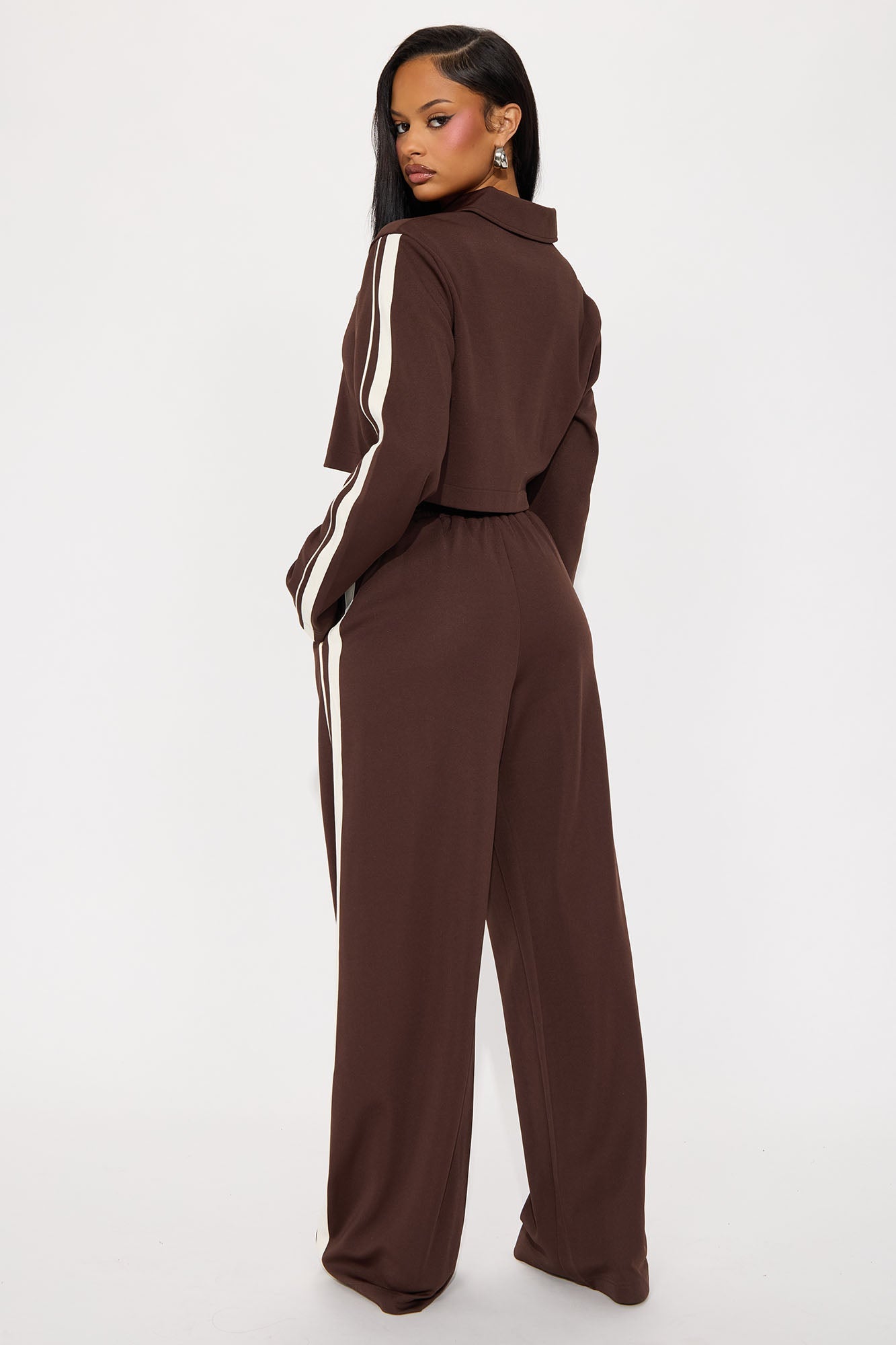 Winning Streak Pant Set - Chocolate