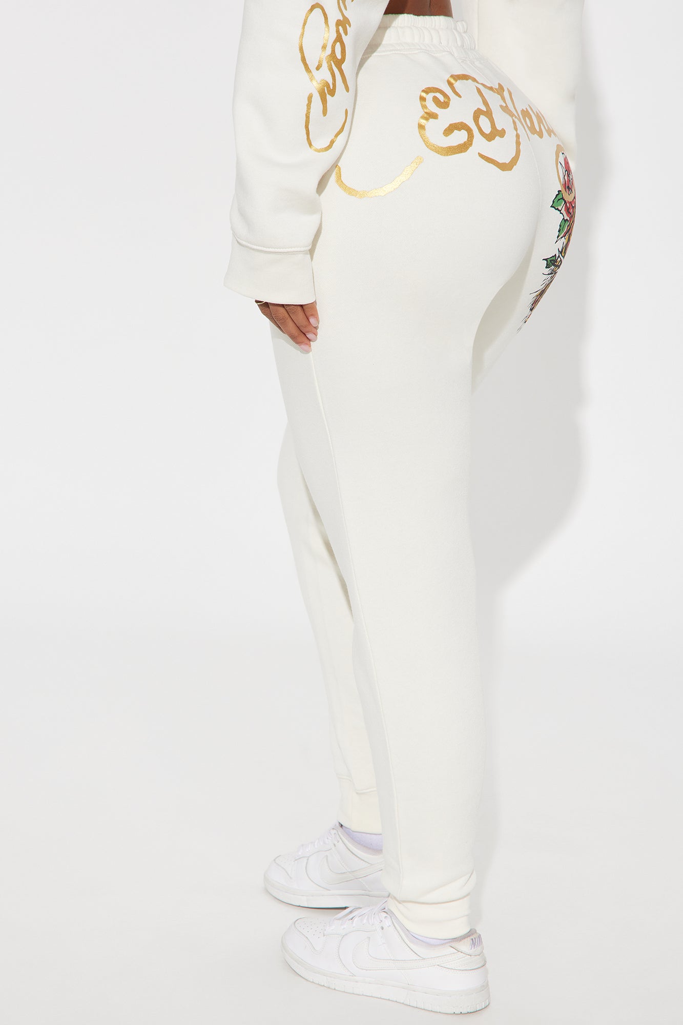 Ed Hardy Retro Tiger Jogger - Ivory