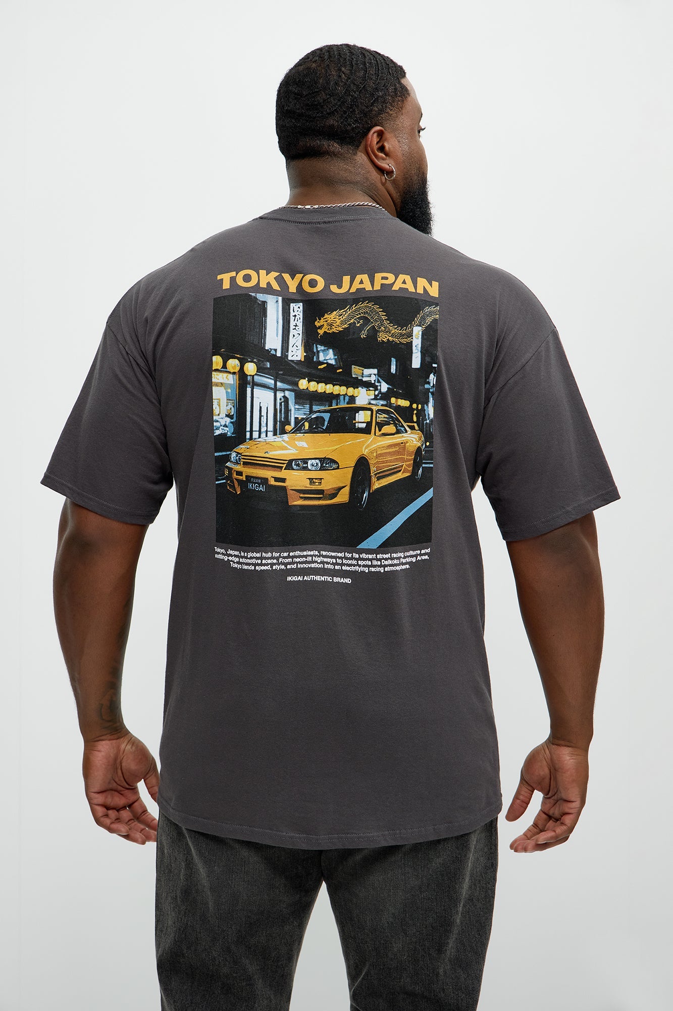 Tokyo Japan Import Short Sleeve Tee - Charcoal