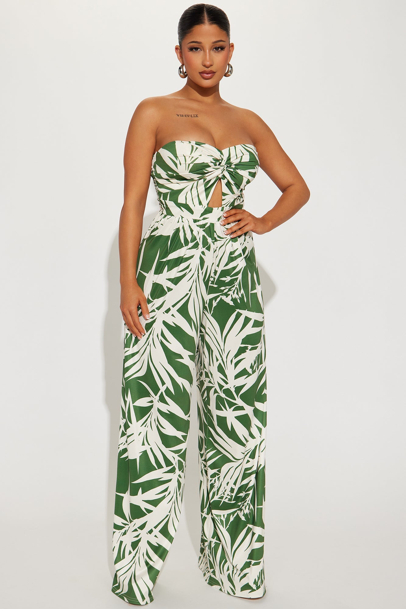 Weekend Resort Jumpsuit - Olive/combo
