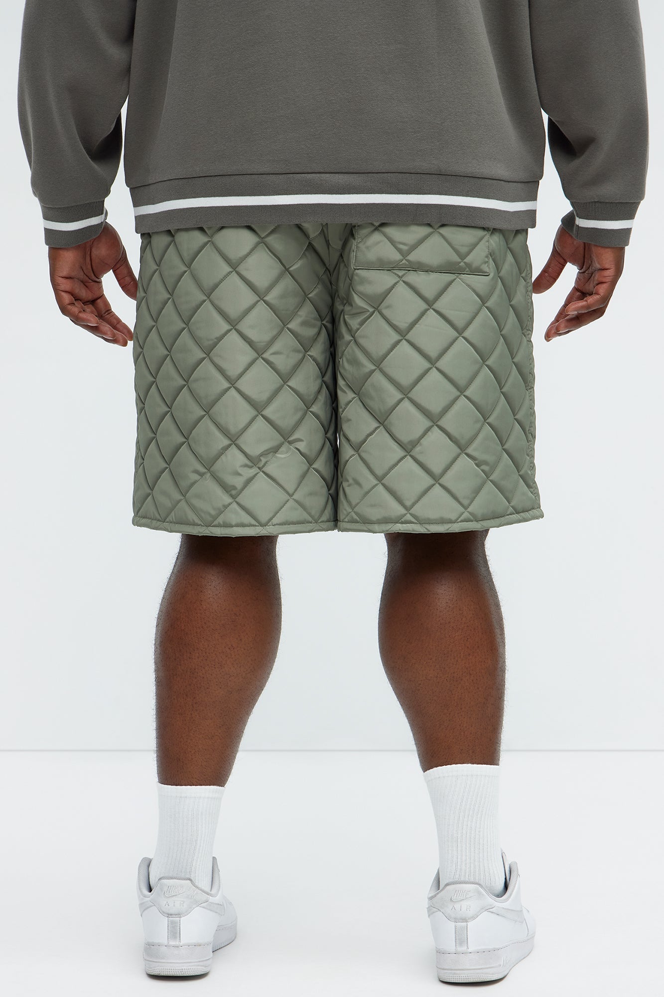 Deebo Quilted Shorts - Olive