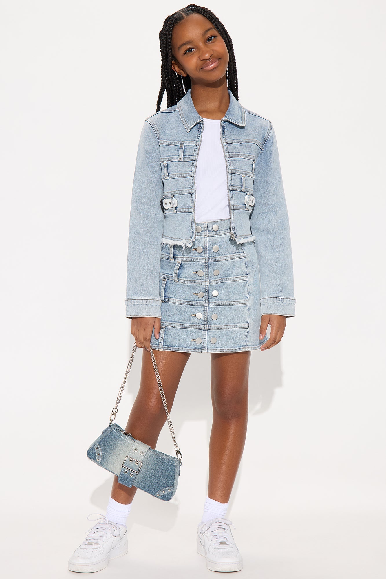 Mini Dana Denim Skirt - Vintage Wash