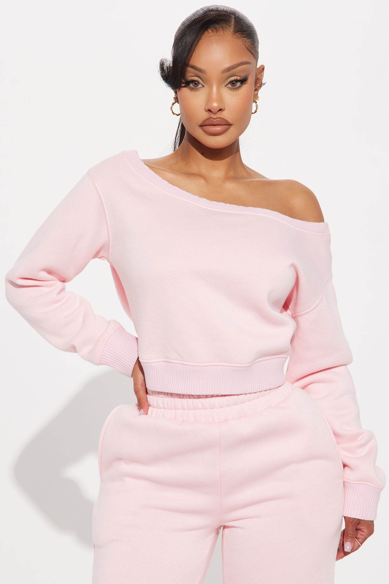 Sammie Fleece Pant Set - Pink