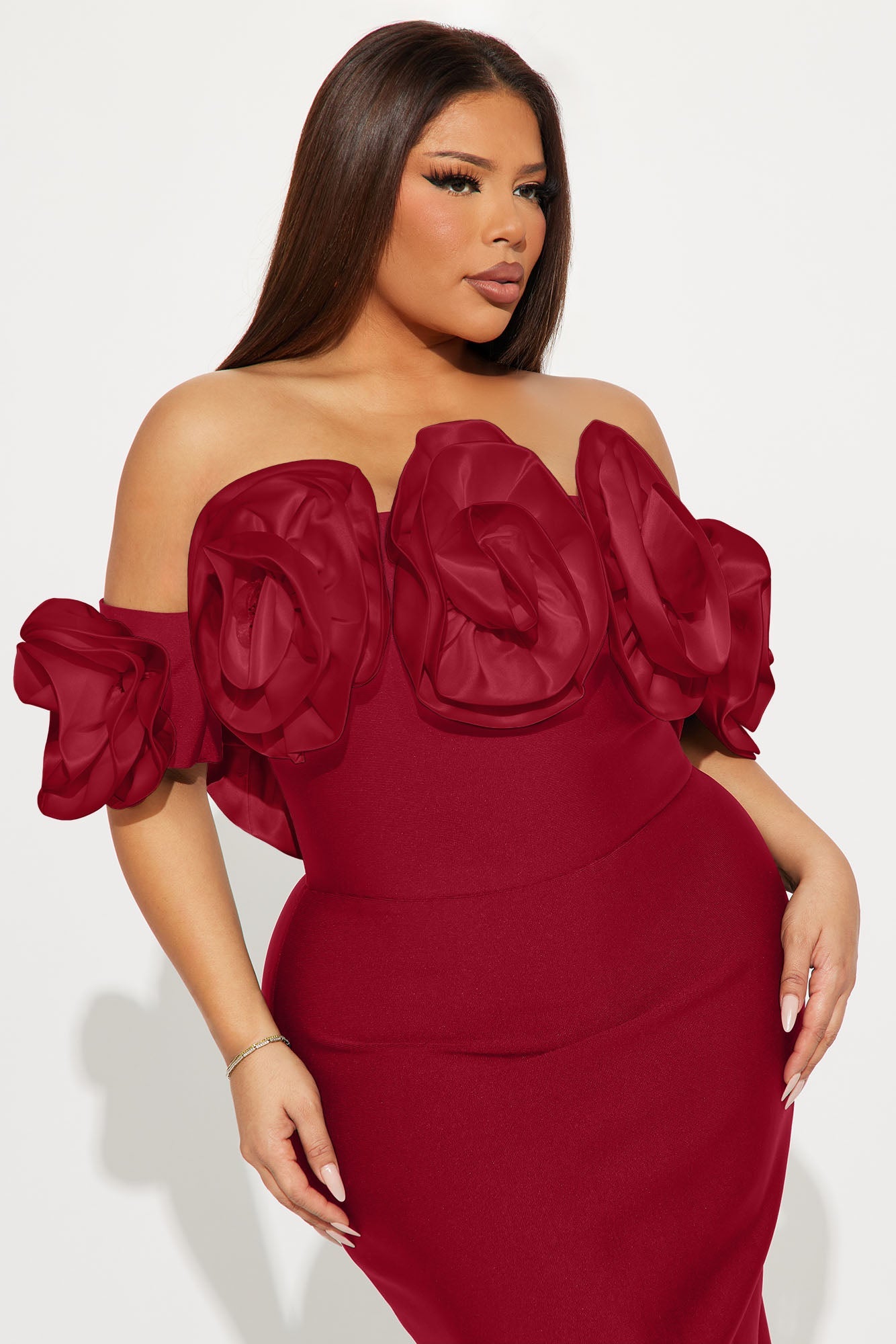 Rosetta Bandage Gown - Red