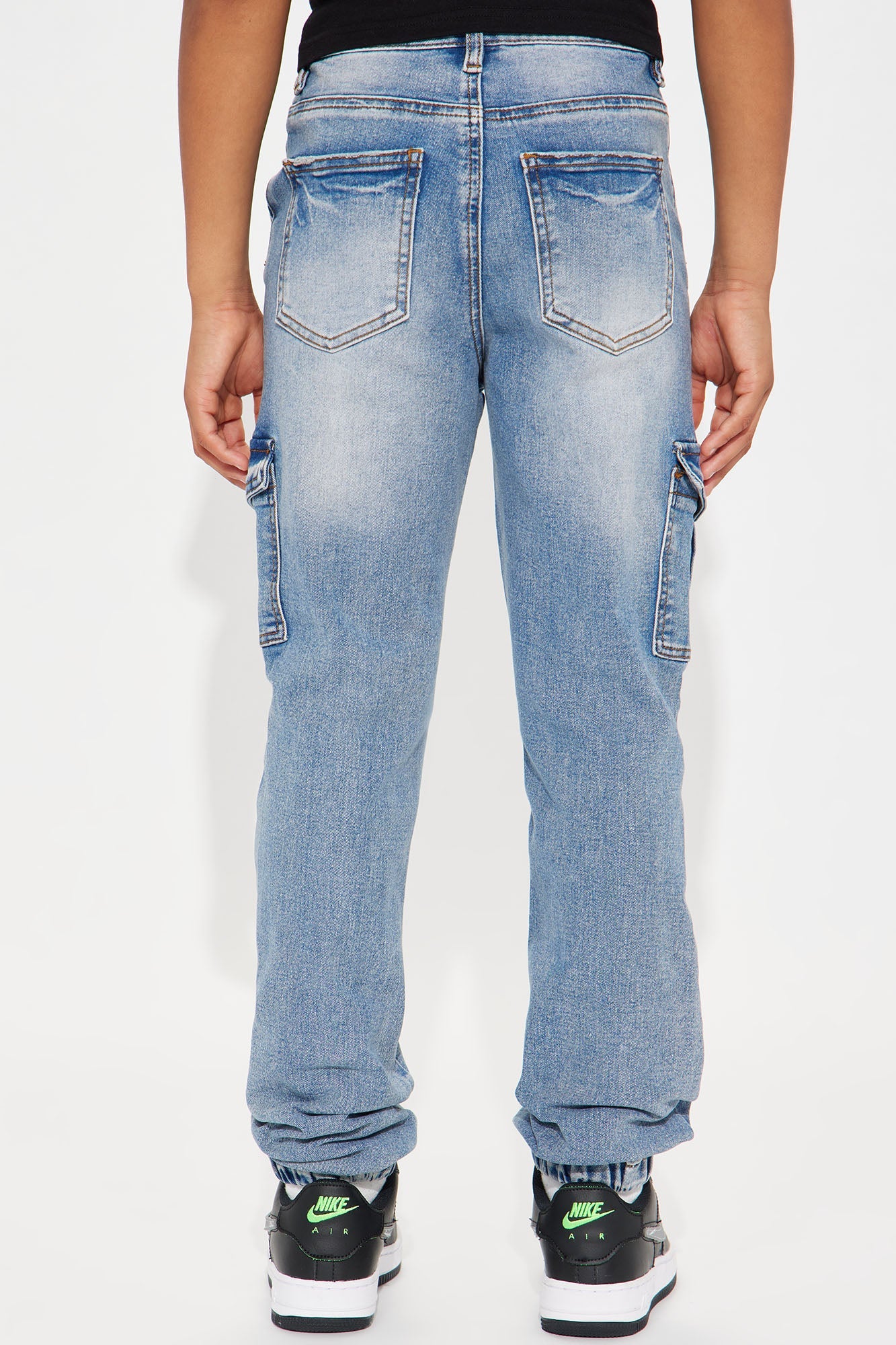 Mini Trouser Cargo Jogger - Light Wash