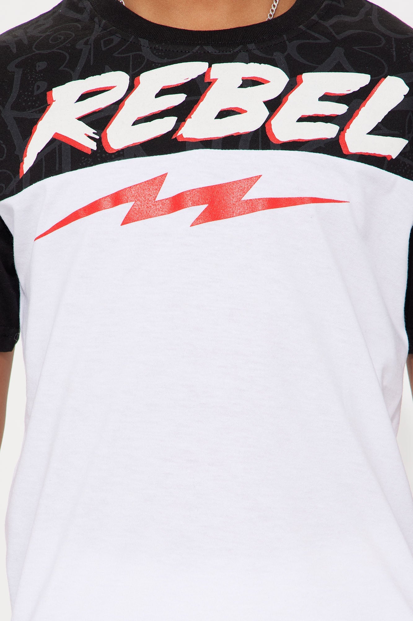 Mini Flashy Rebel Short Set - White/combo