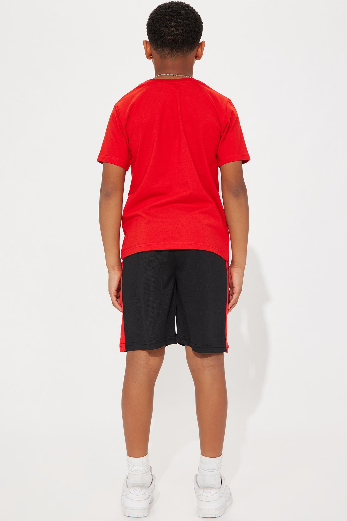 Mini Drippin Short Set - Red/Black