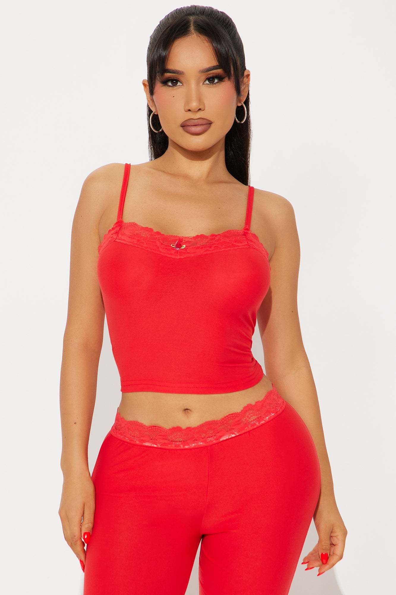 Feeling Dreamy PJ Pant Set - Red