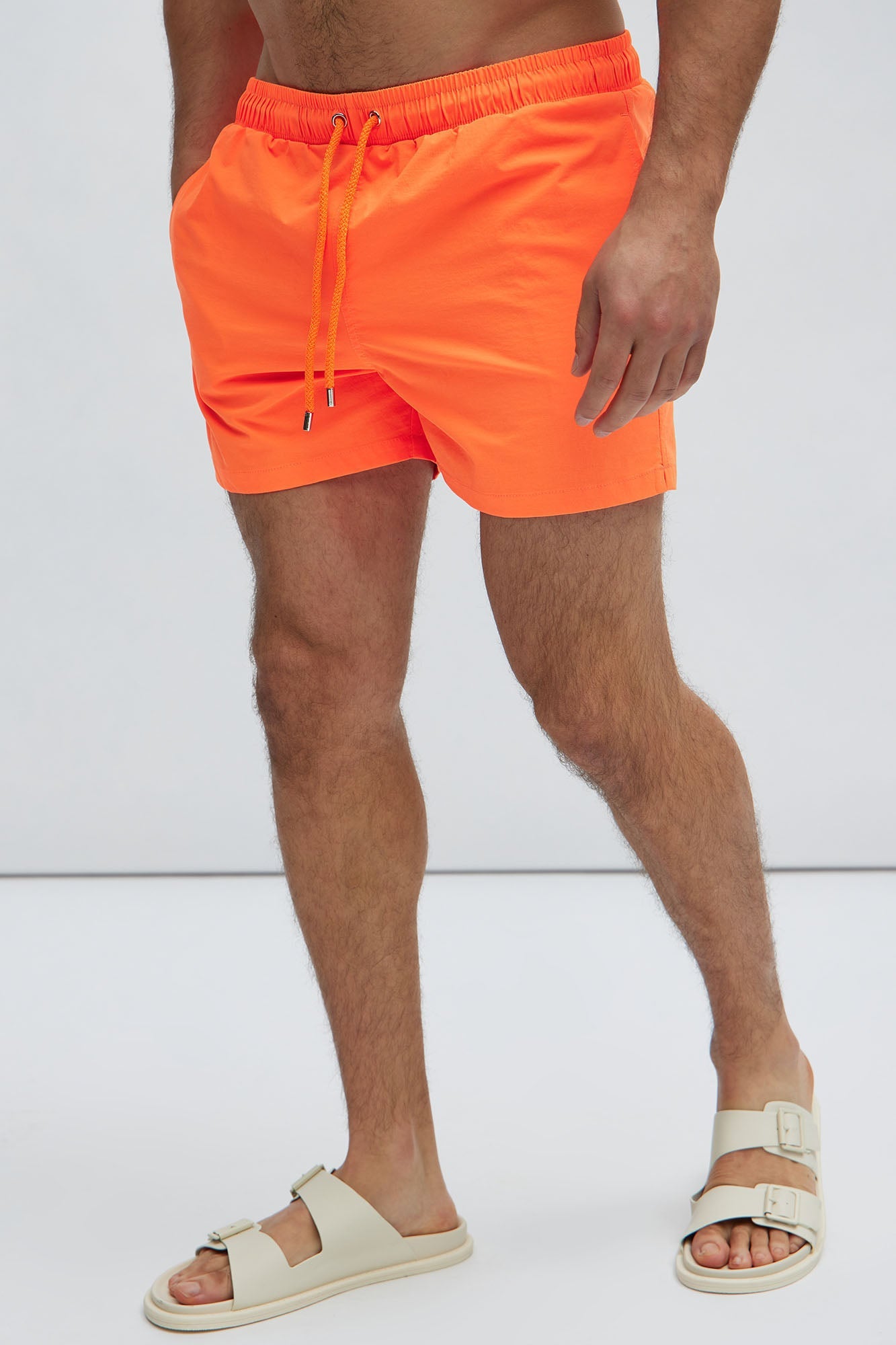 Montez Stretch Swim Trunk 4″ - Orange
