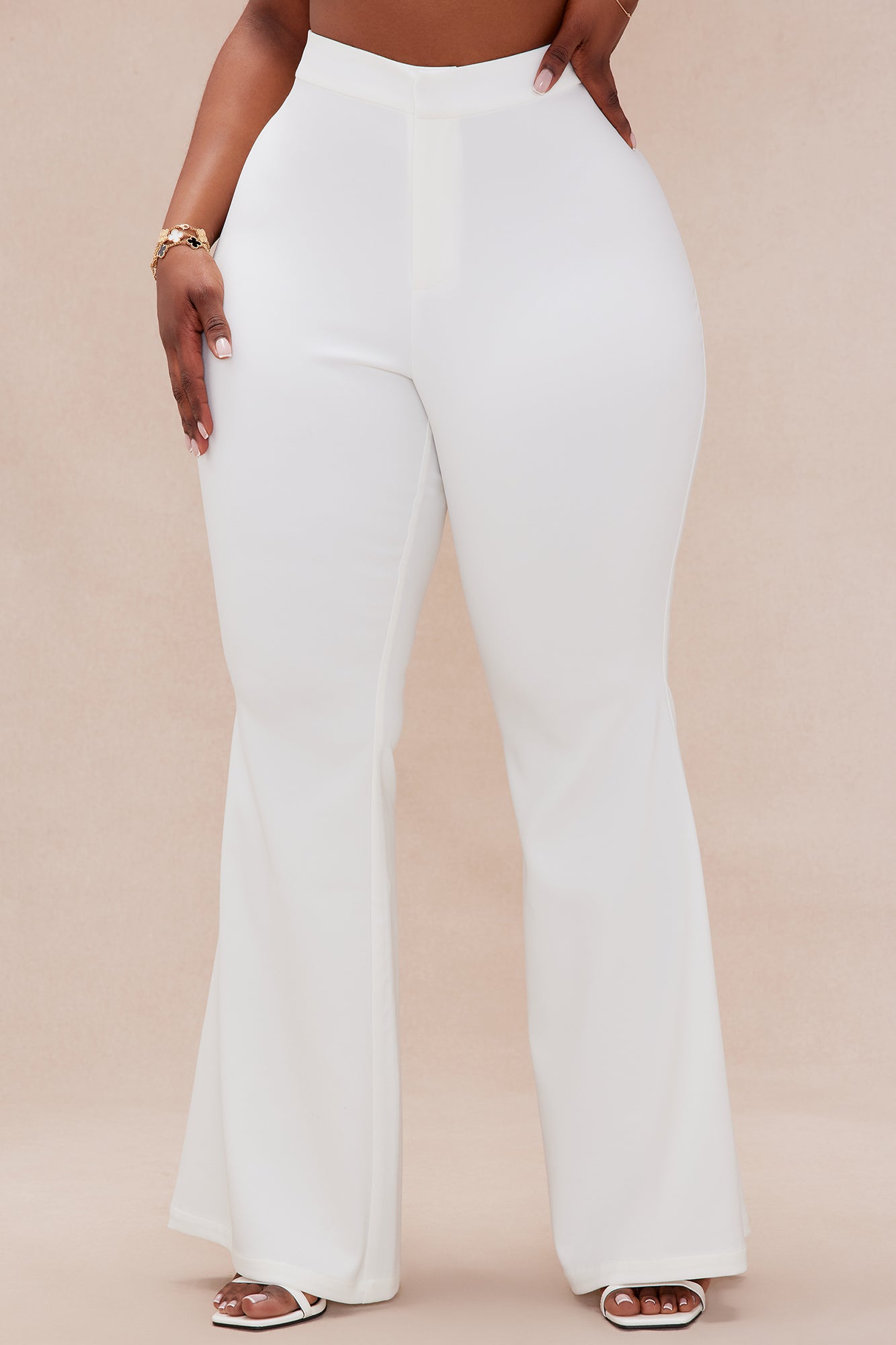 Nathalie Embroidered Blazer Suit Set - Off White