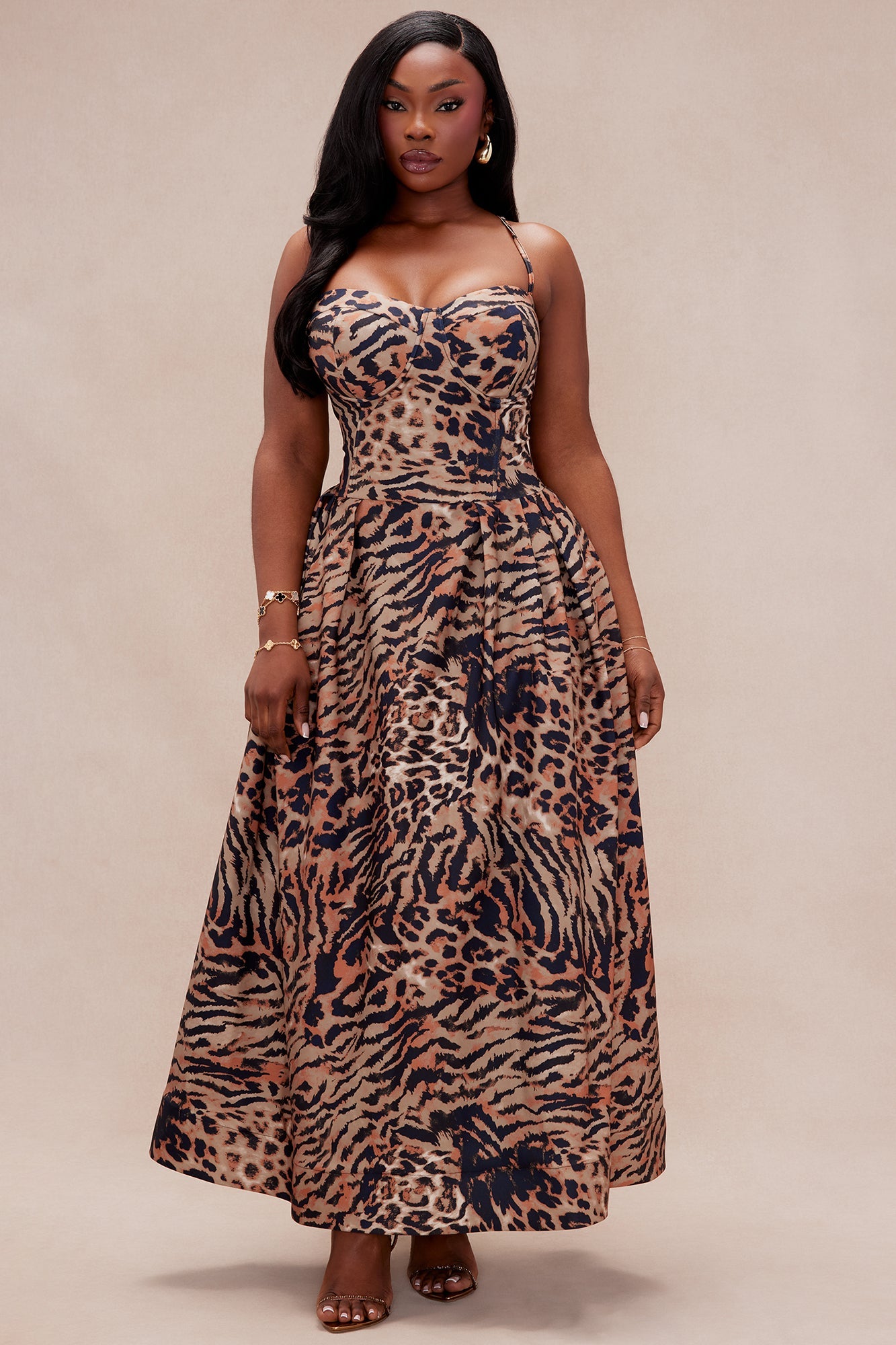 Scarlett Leopard Maxi Dress - Leopard
