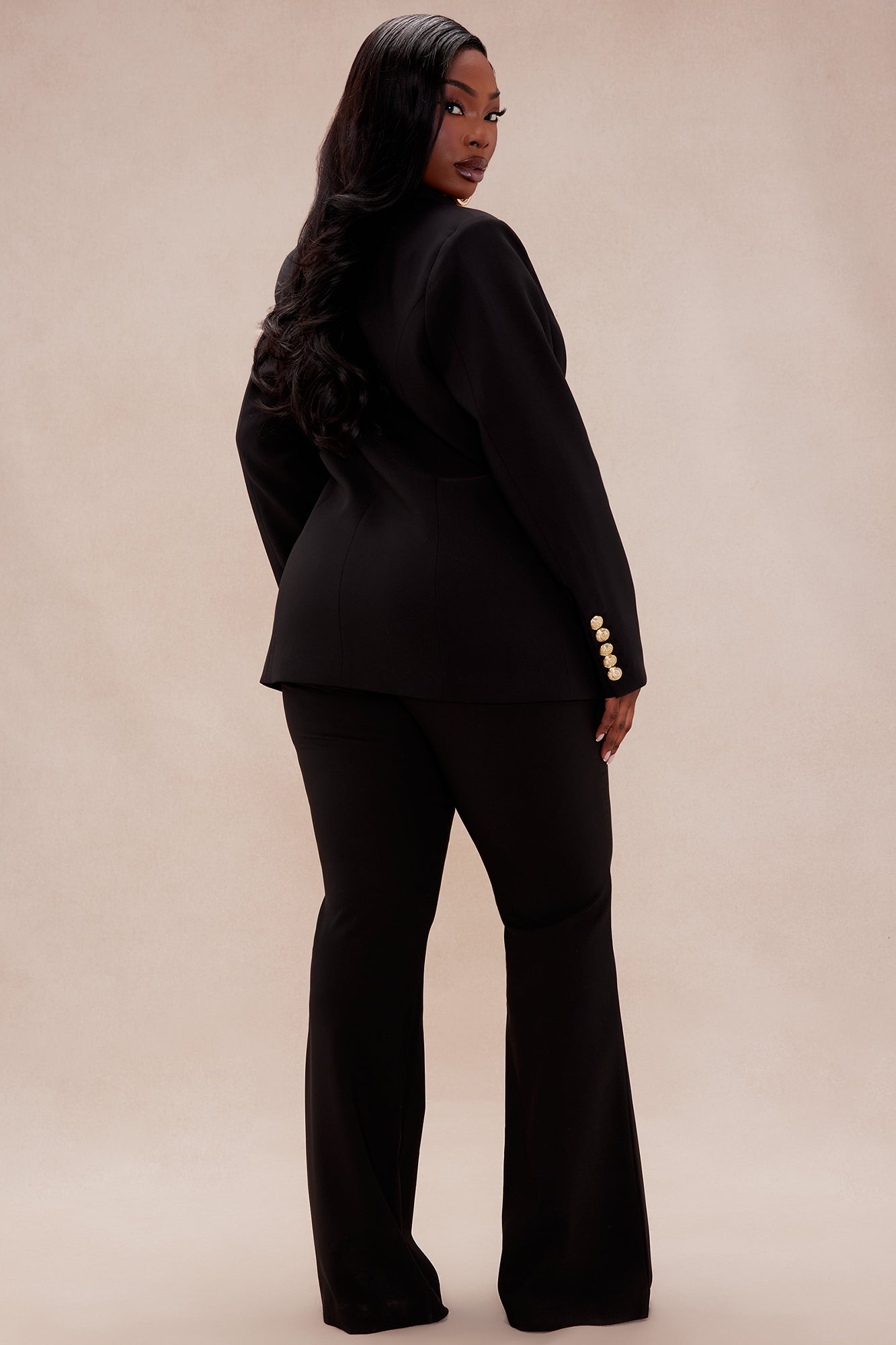 Carolina Blazer Suit Set - Black