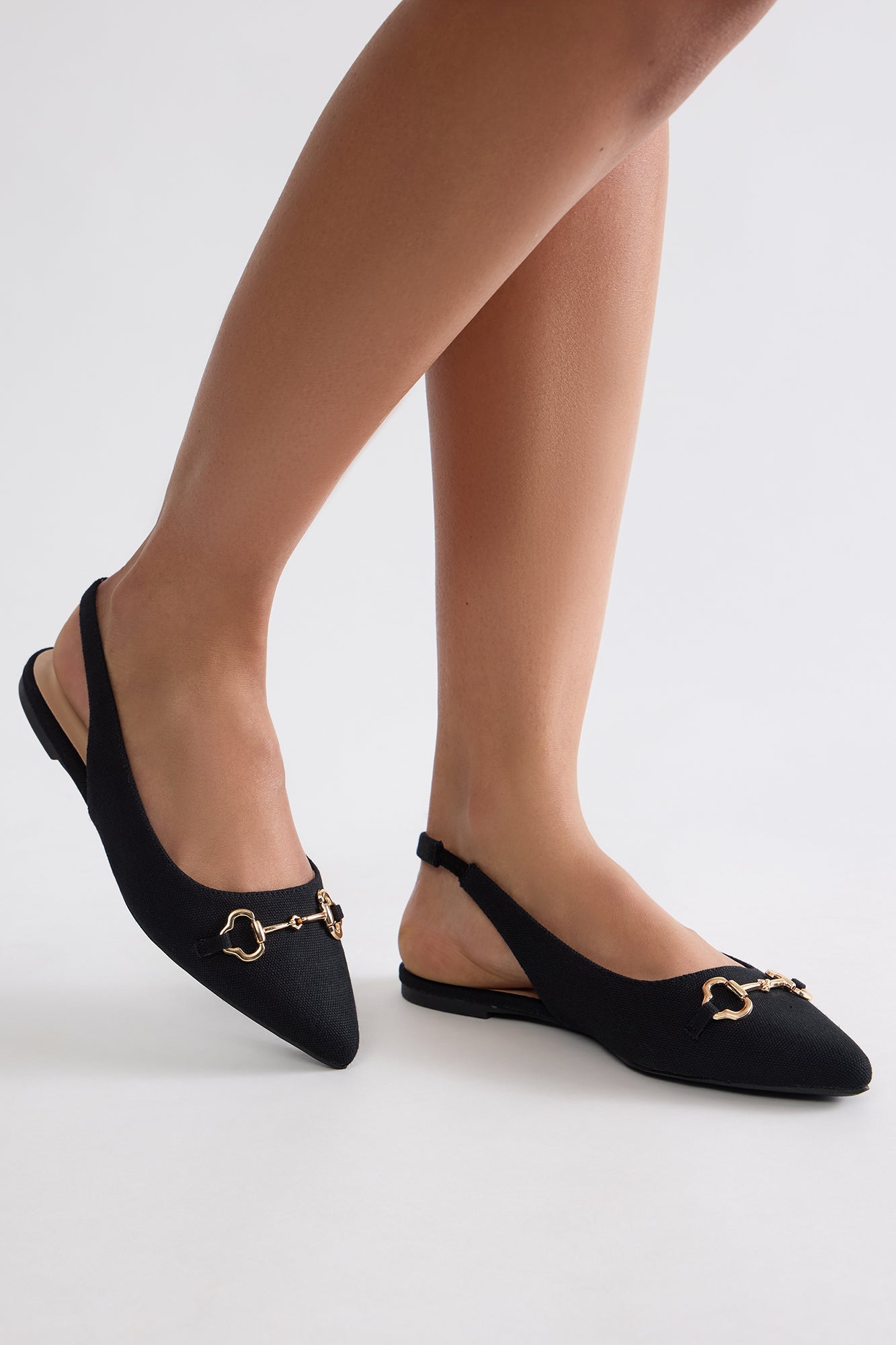 Rem Slingback Flats - Black