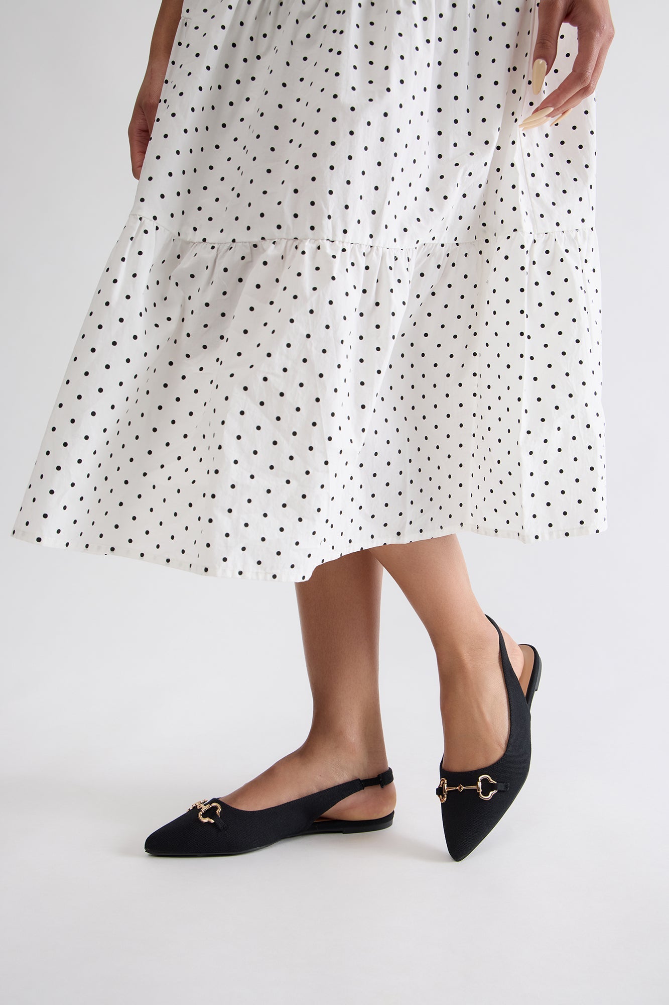 Rem Slingback Flats - Black