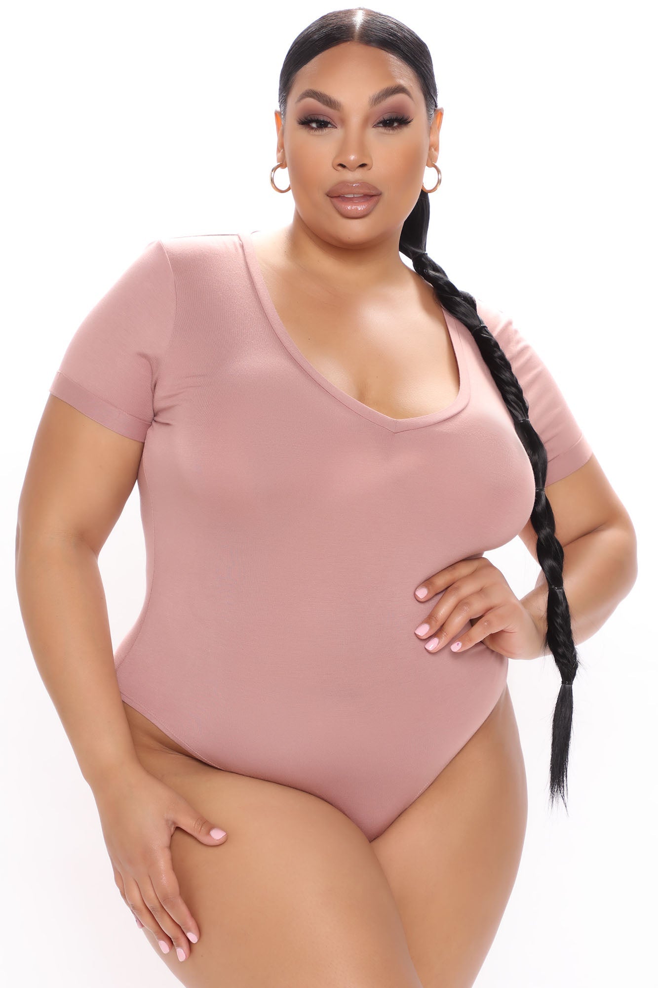 Favorite Tee Bodysuit - Pale Mauve