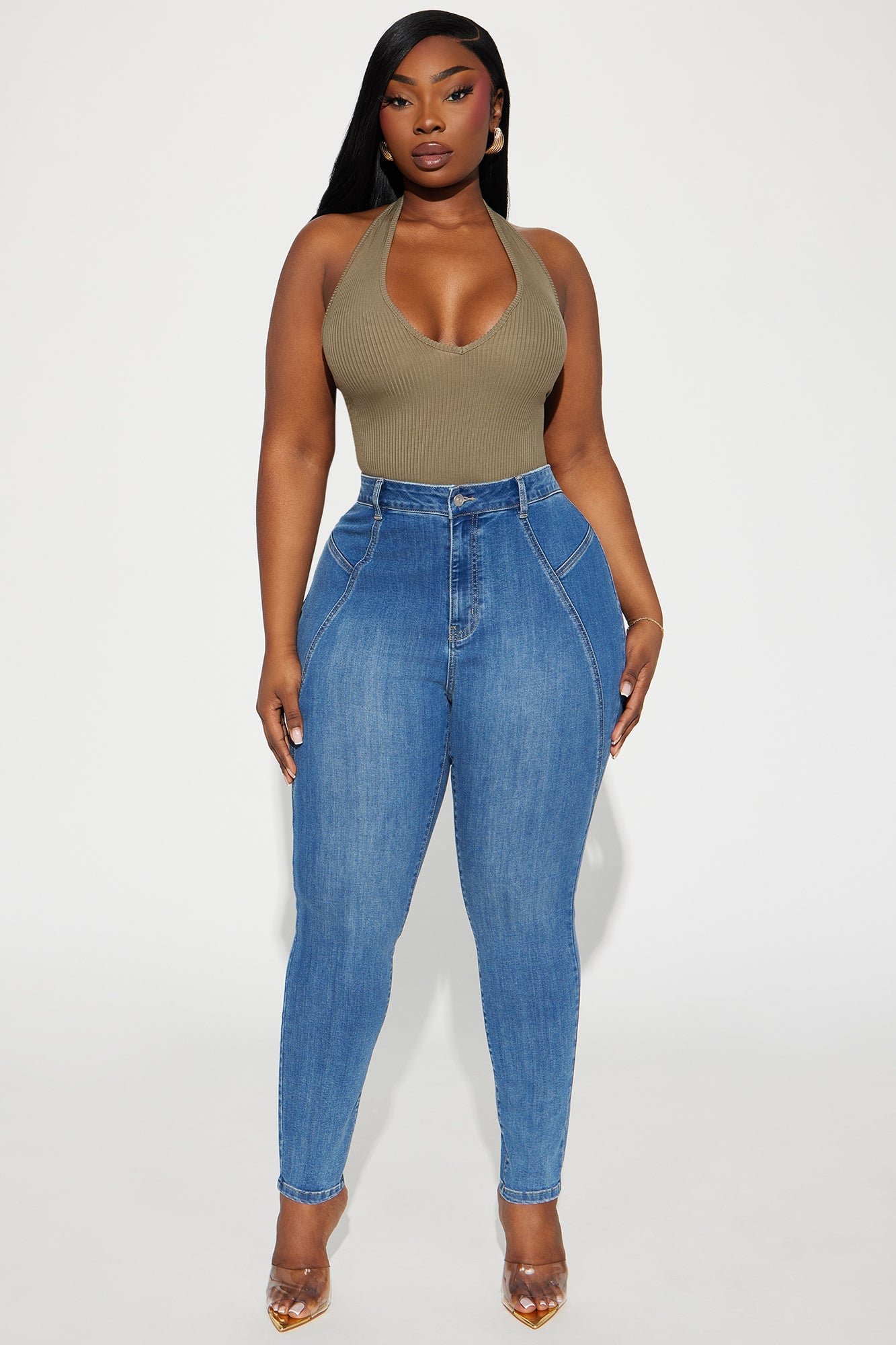 Karol Halter Bodysuit - Olive