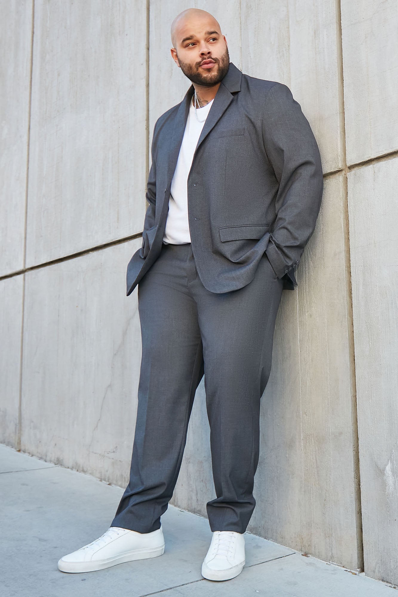 The Modern Stretch Slim Trouser - Charcoal