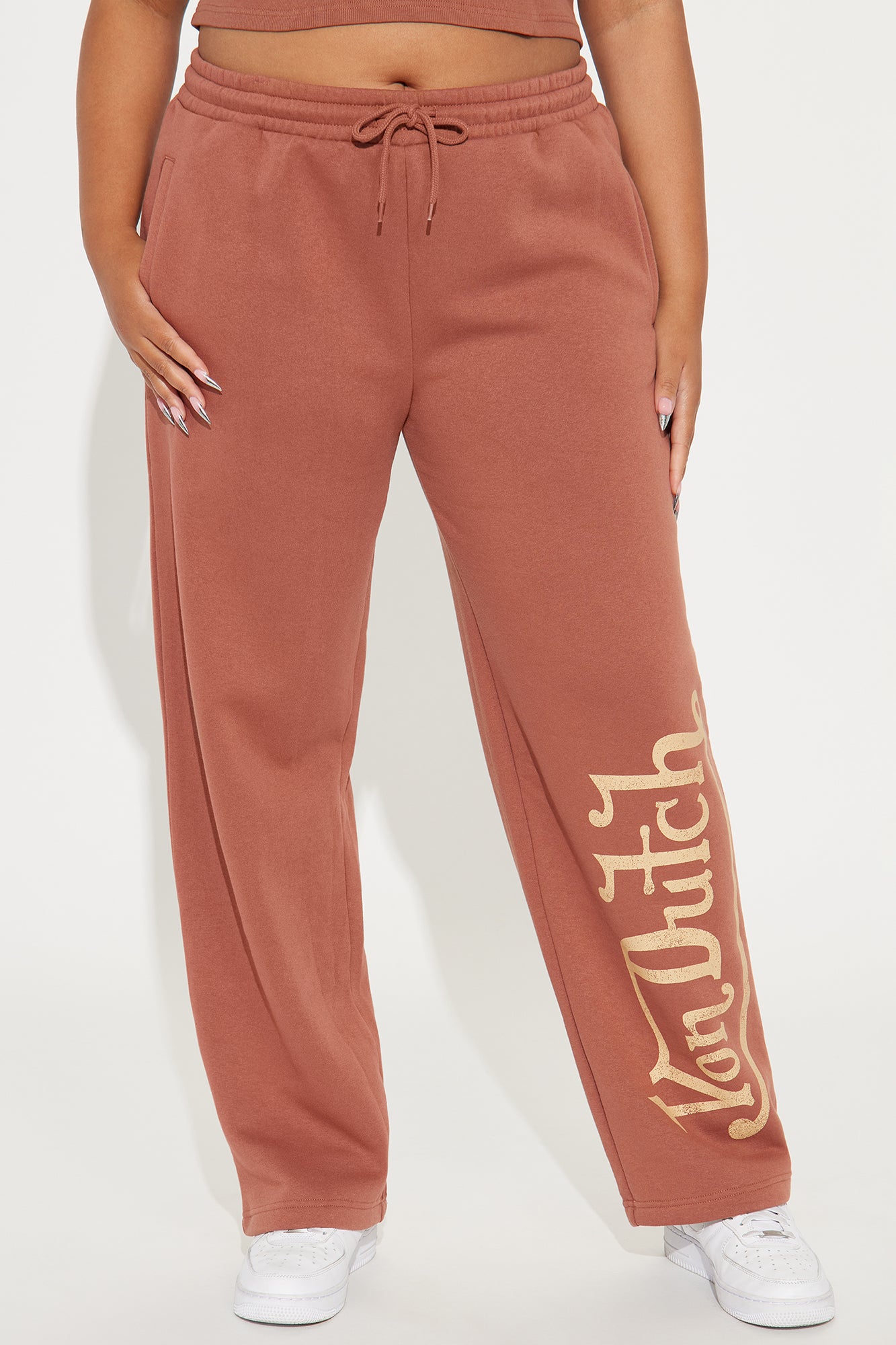Von Dutch Vintage Wide Leg Pant - Mocha