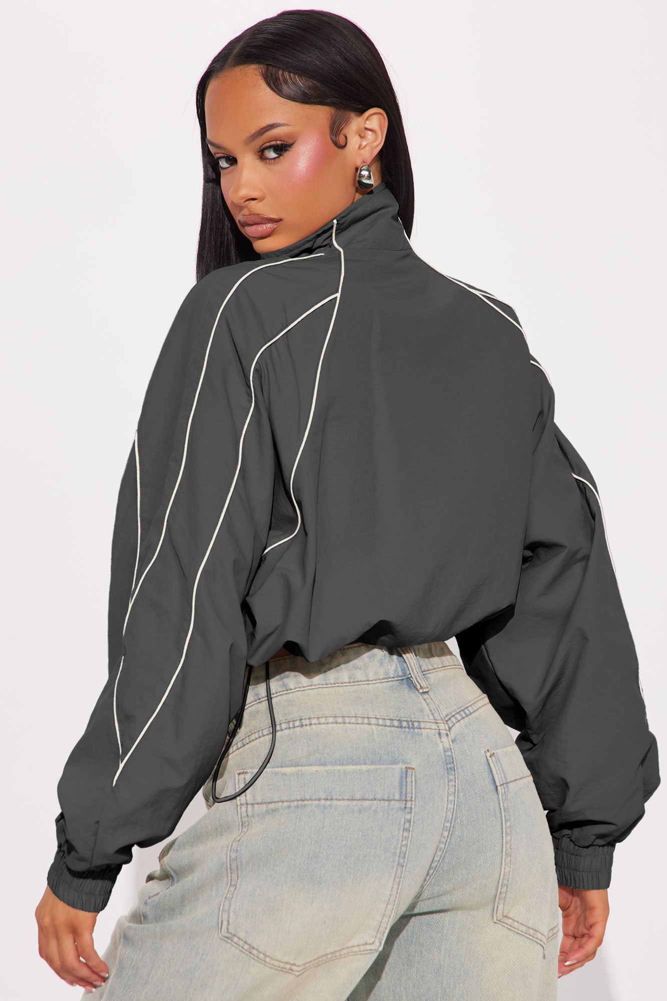 Keep Your Cool Windbreaker - Charcoal