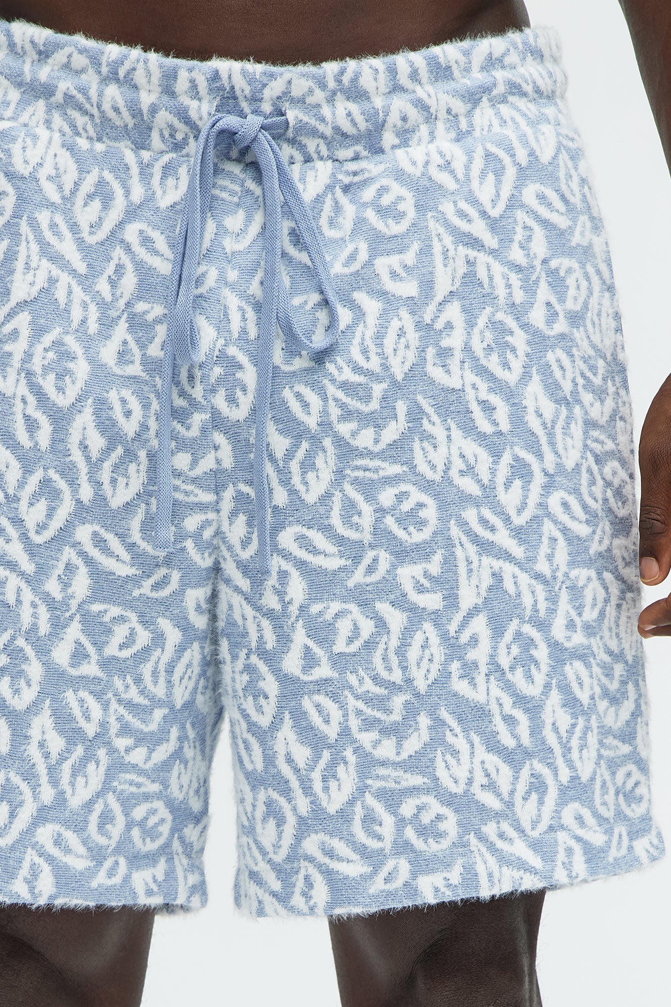 Jacquard Foliage Shorts - Blue/combo