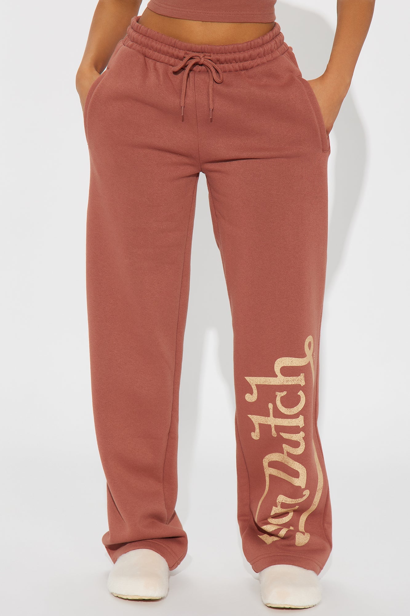 Von Dutch Vintage Wide Leg Pant - Mocha