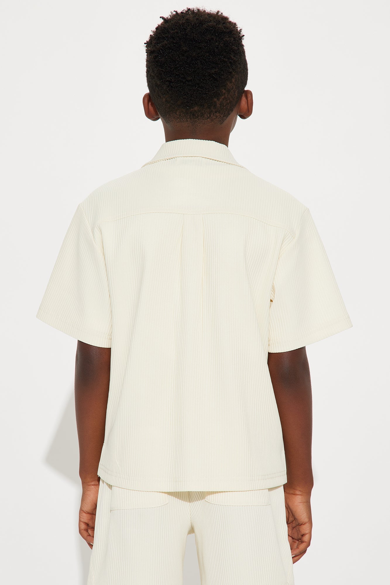 Mini Show Up Short Sleeve Cuban Shirt - Off White