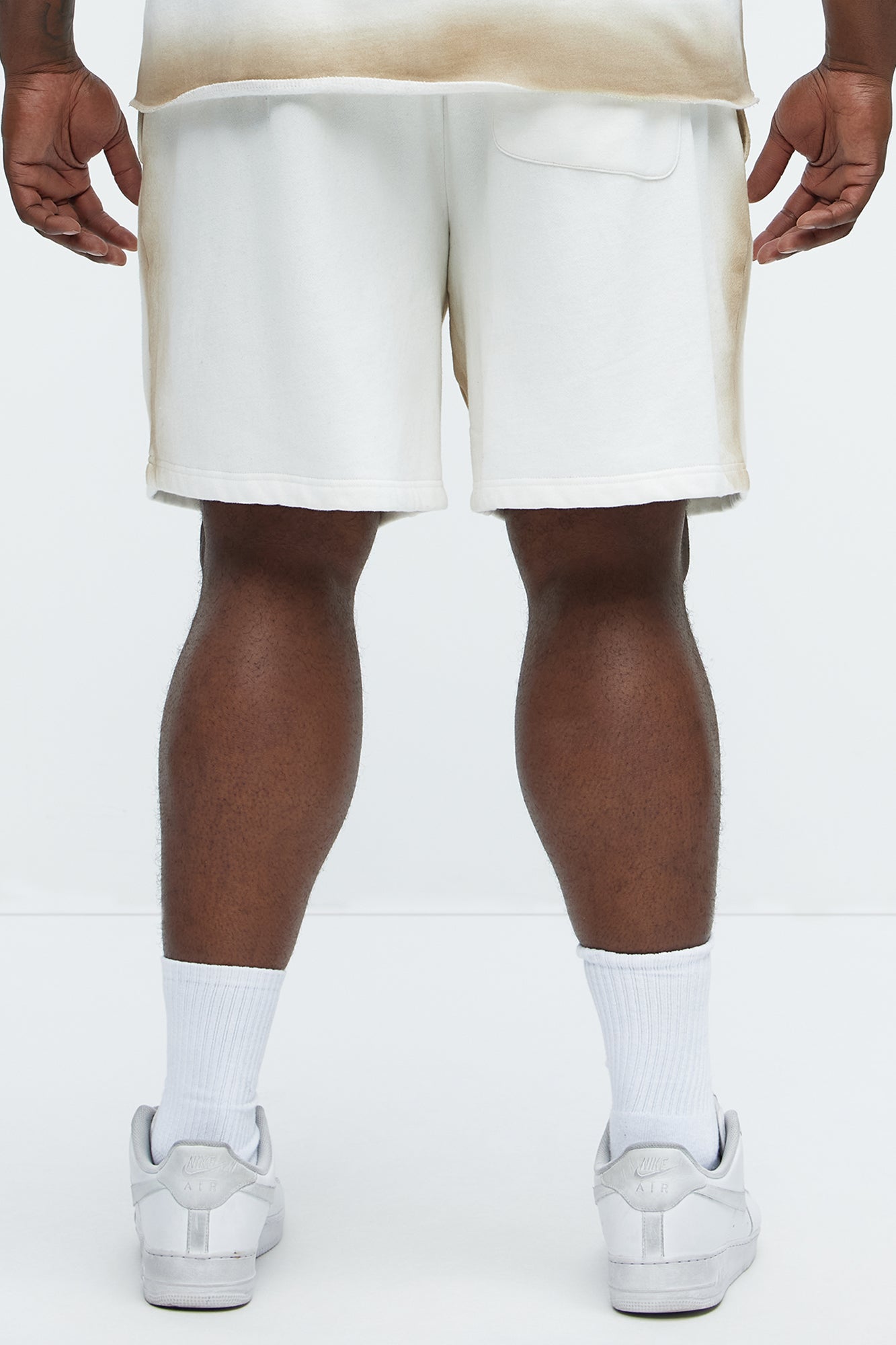 Tyson Blurred Lines Relaxed Shorts - Cream