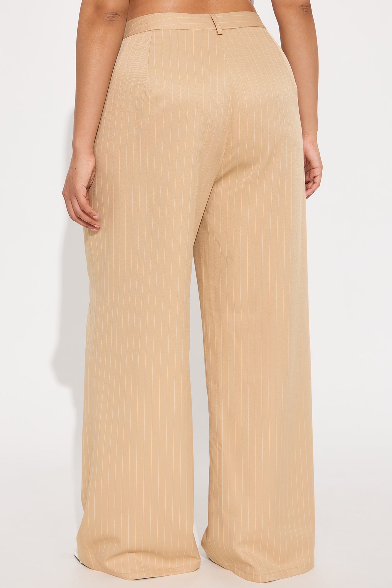 Kelsey Pinstripe Trouser - Tan