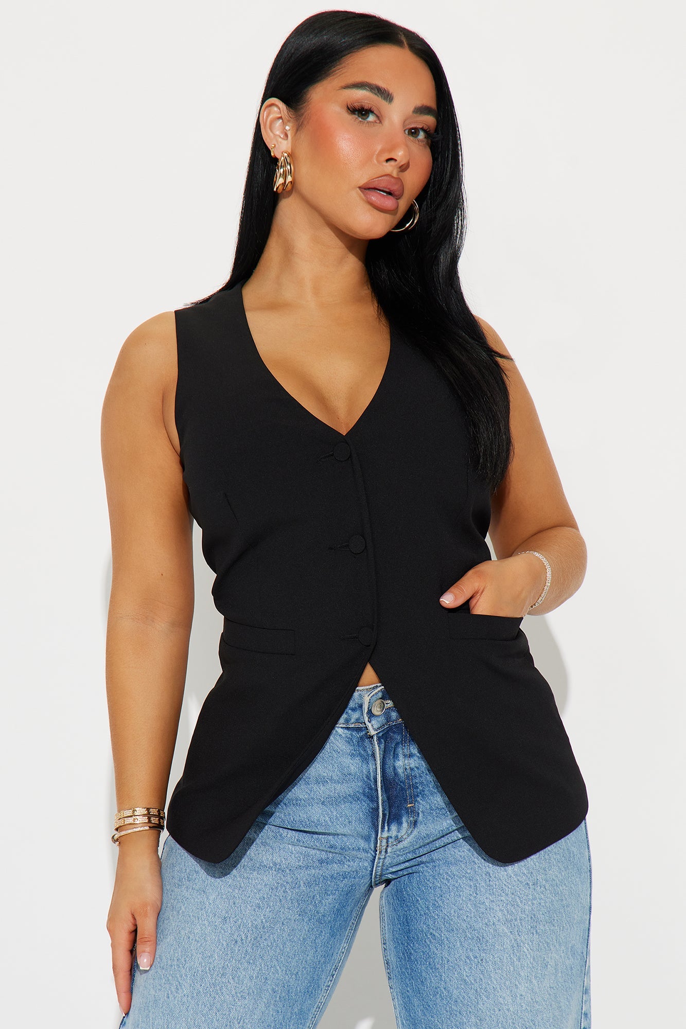 The Carmen Vest - Black
