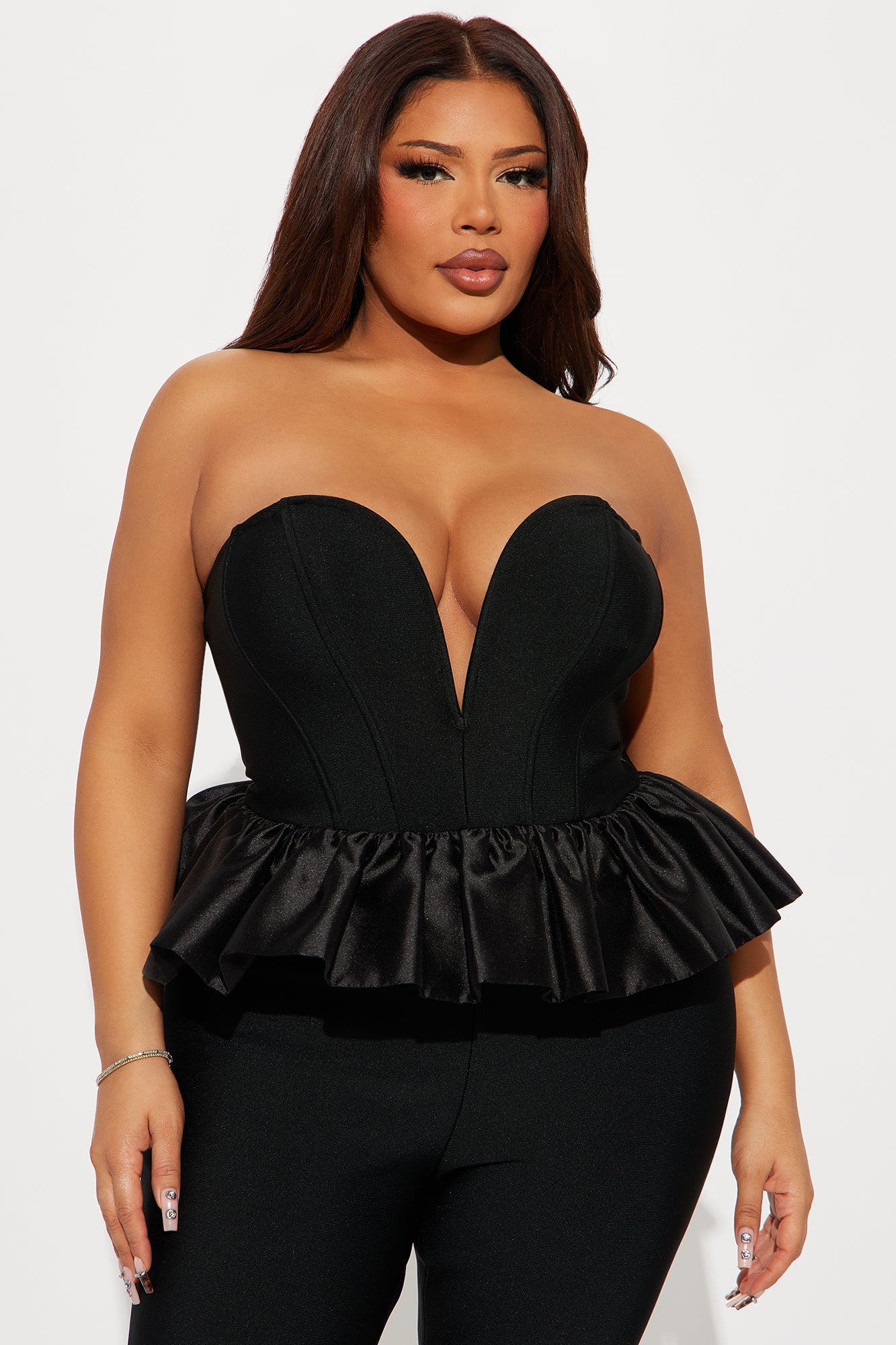 Black Swan Bandage Jumpsuit - Black