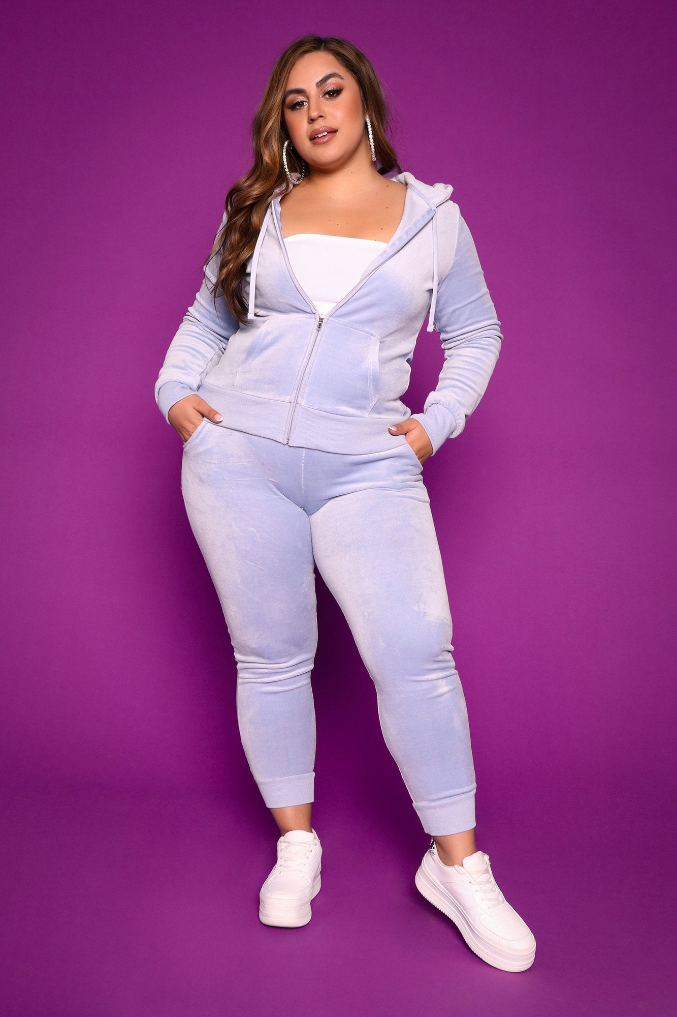 The Original Trendsetter Velour Set - Blue