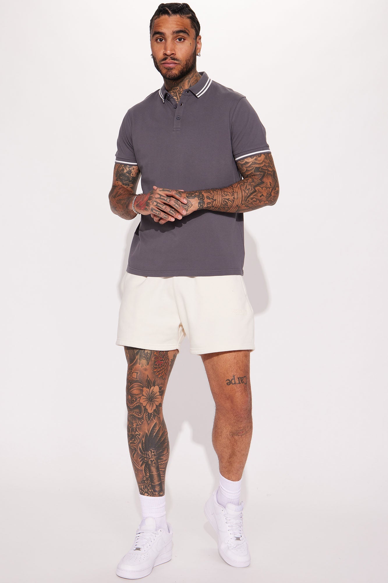 Wilson Short Sleeve Polo - Charcoal