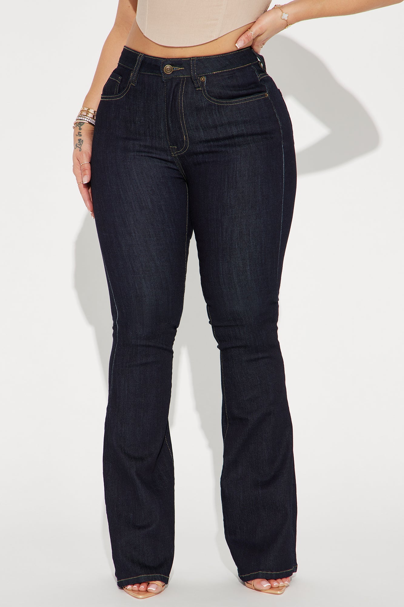 Milana Sculpting Stretch Flare Jeans - Dark Wash