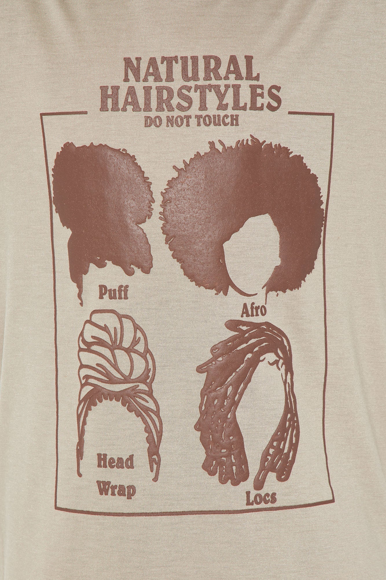 Mini Natural Hair Short Set - Khaki/combo