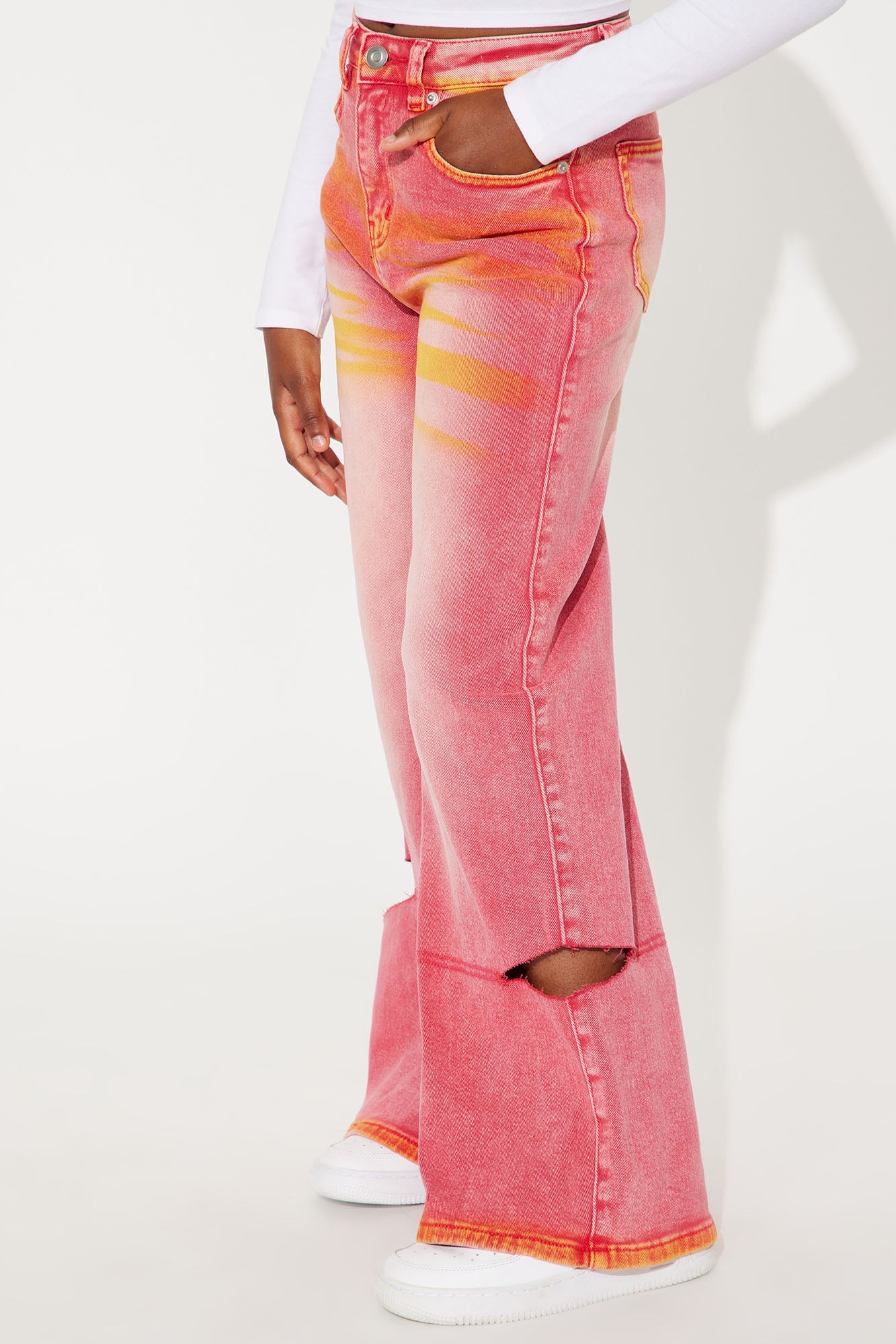 Mini Mamushi Punch Jean - Pink