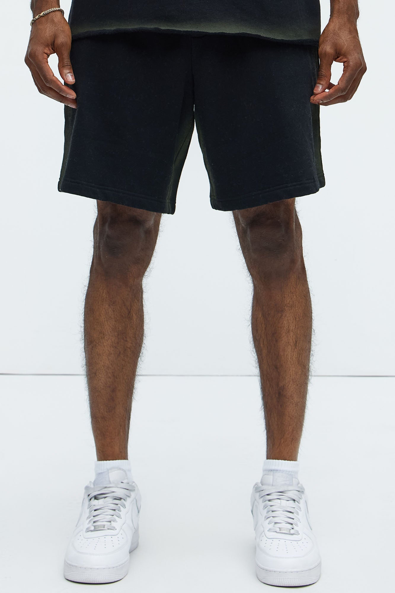 Tyson Blurred Lines Relaxed Shorts - Black