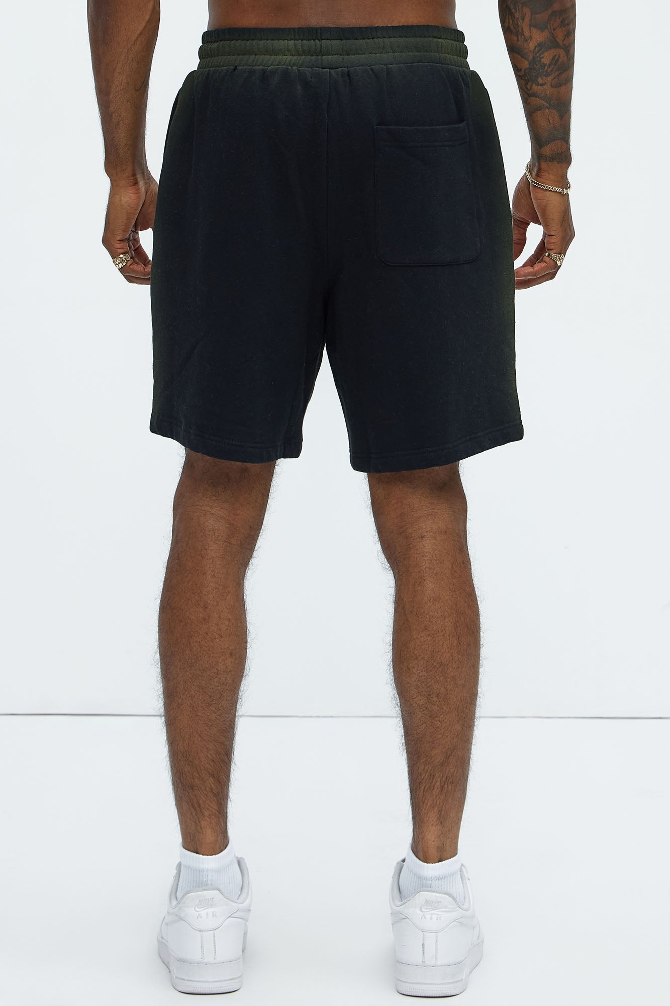 Tyson Blurred Lines Relaxed Shorts - Black