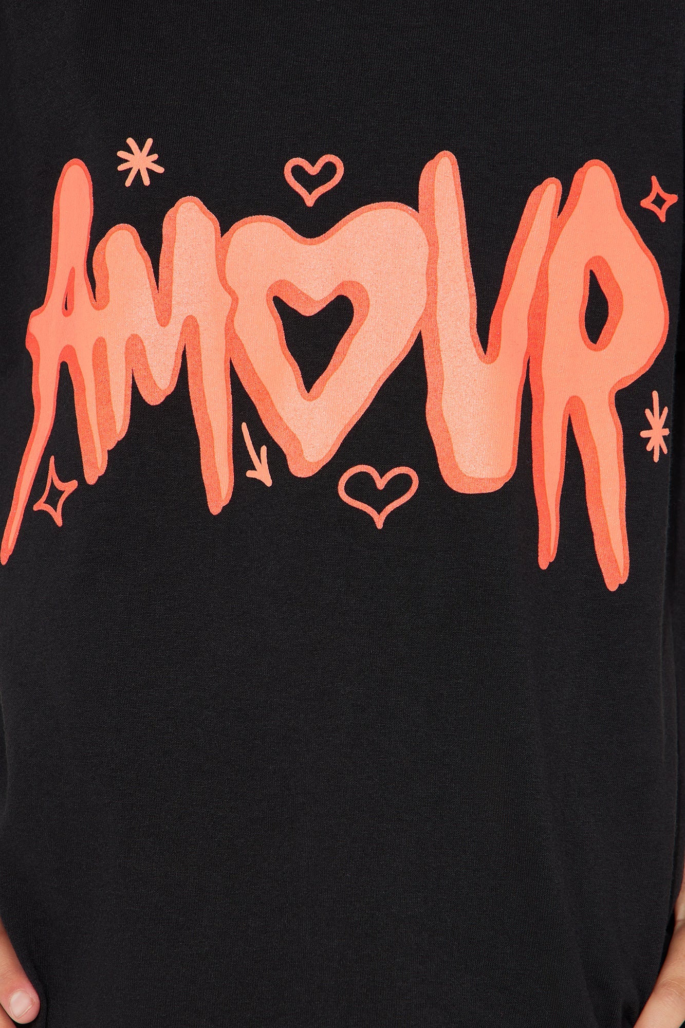 Mini Amour Short Sleeve Tee - Black