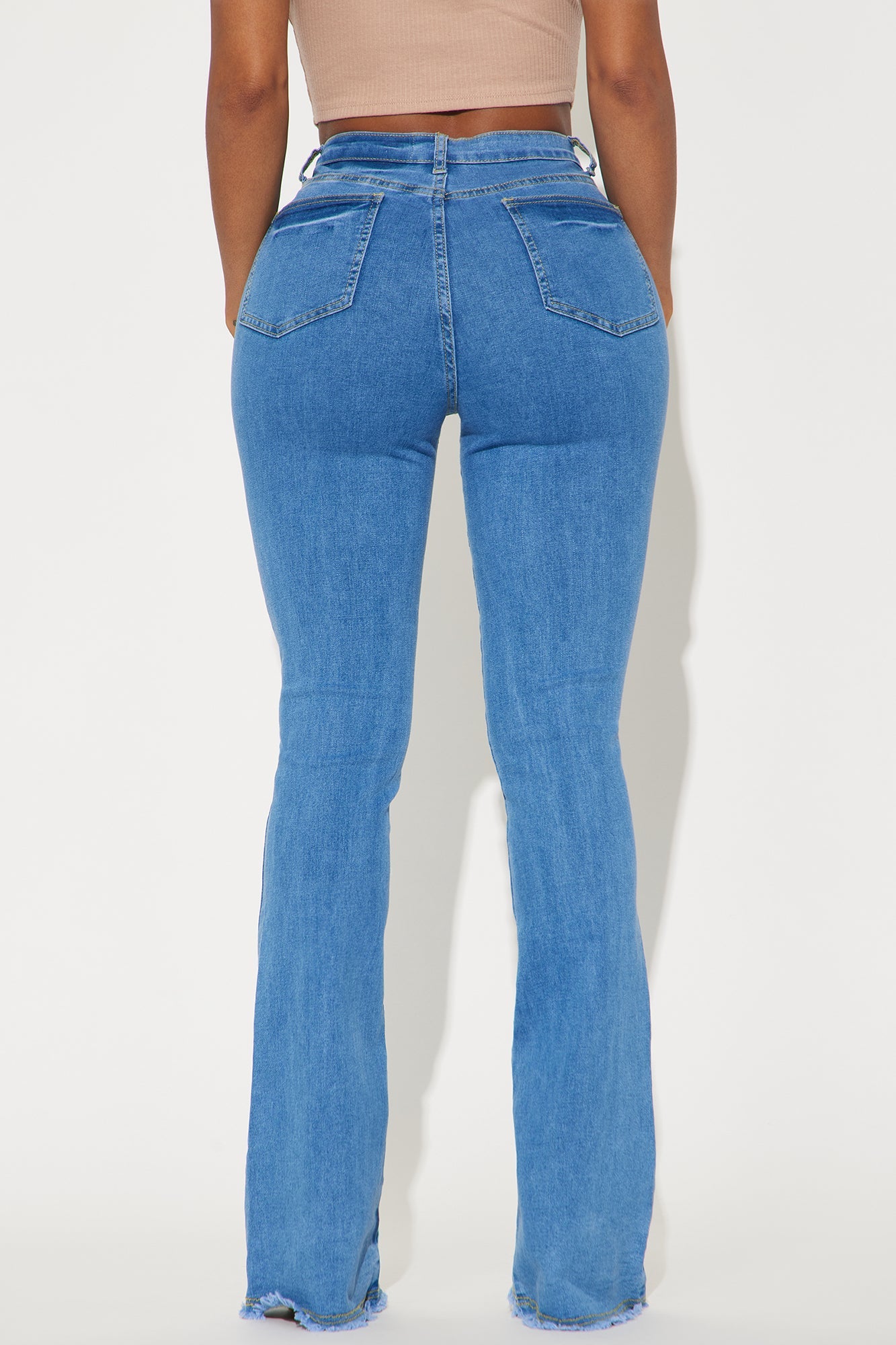 Kaylor High Stretch Flare Jeans - Medium Wash