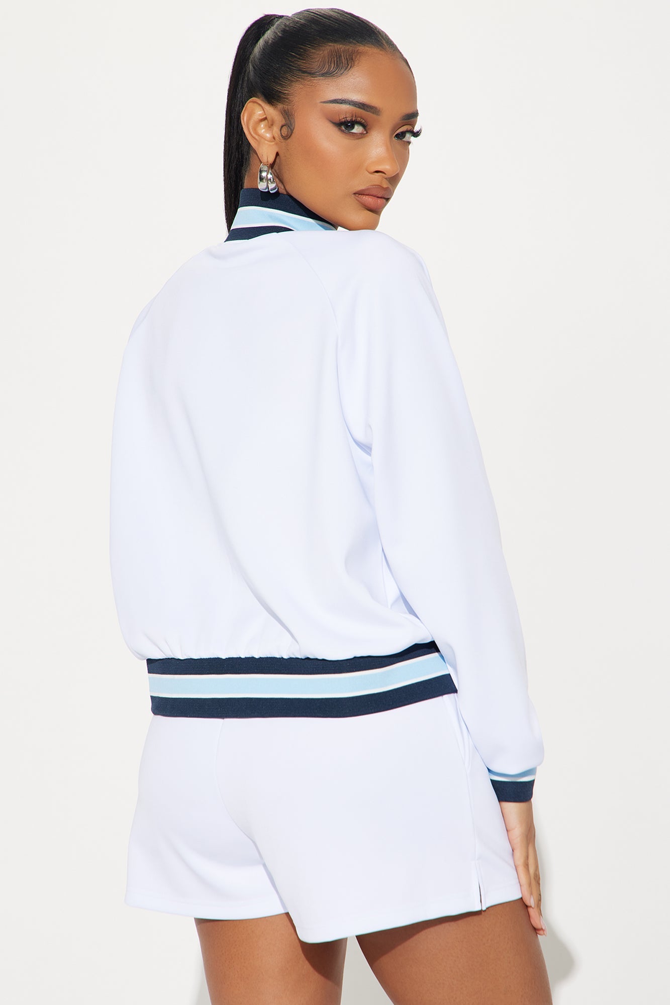 Courtside 3 Piece Short Set - White