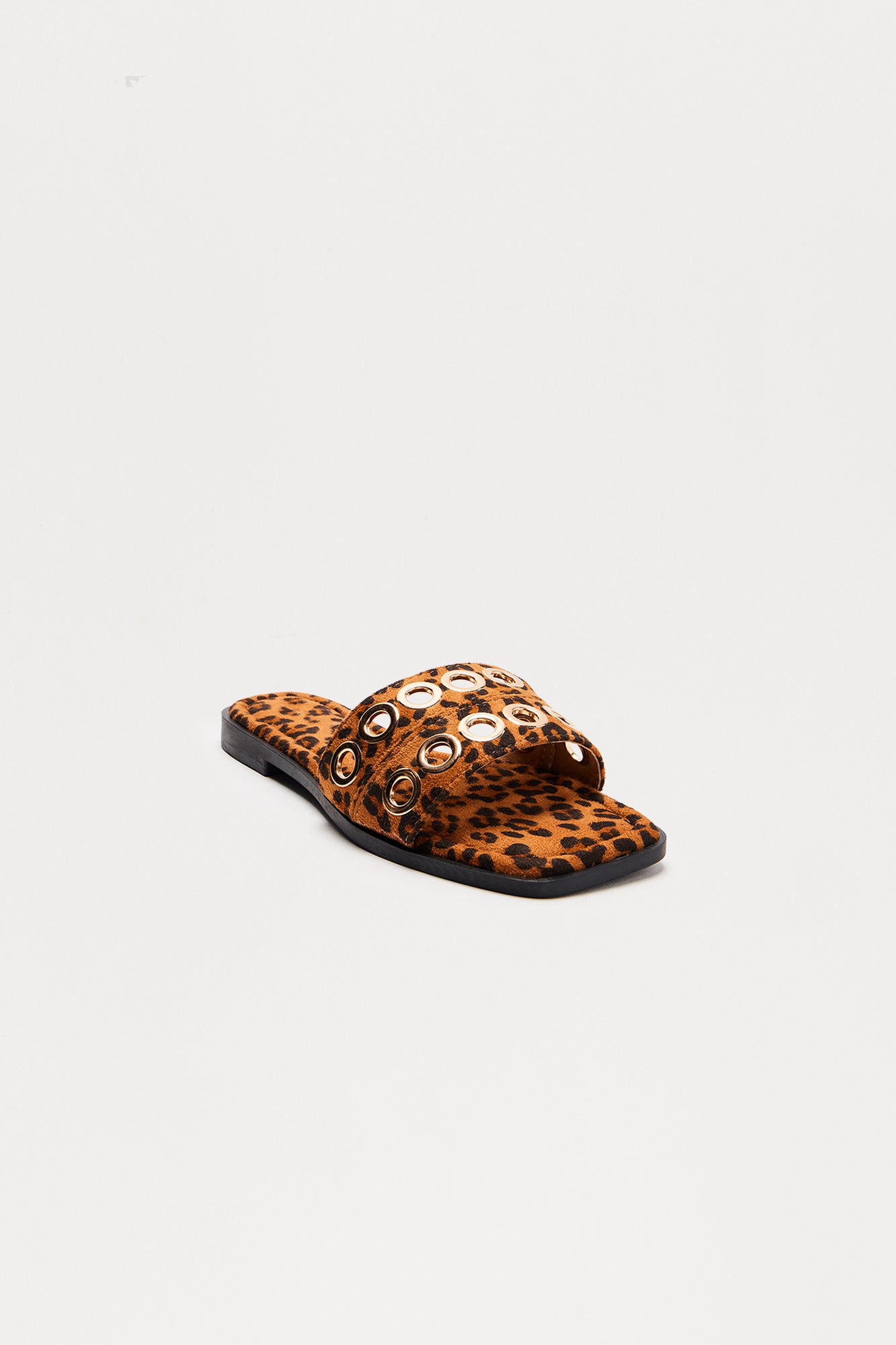 Essie Grommet Slip On Sandals - Leopard