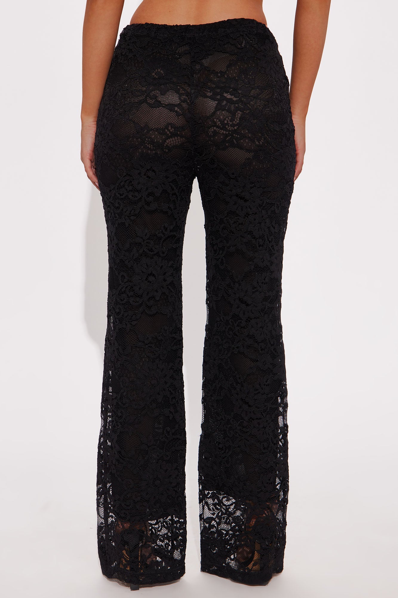 Make It Known Lace Pant - Black