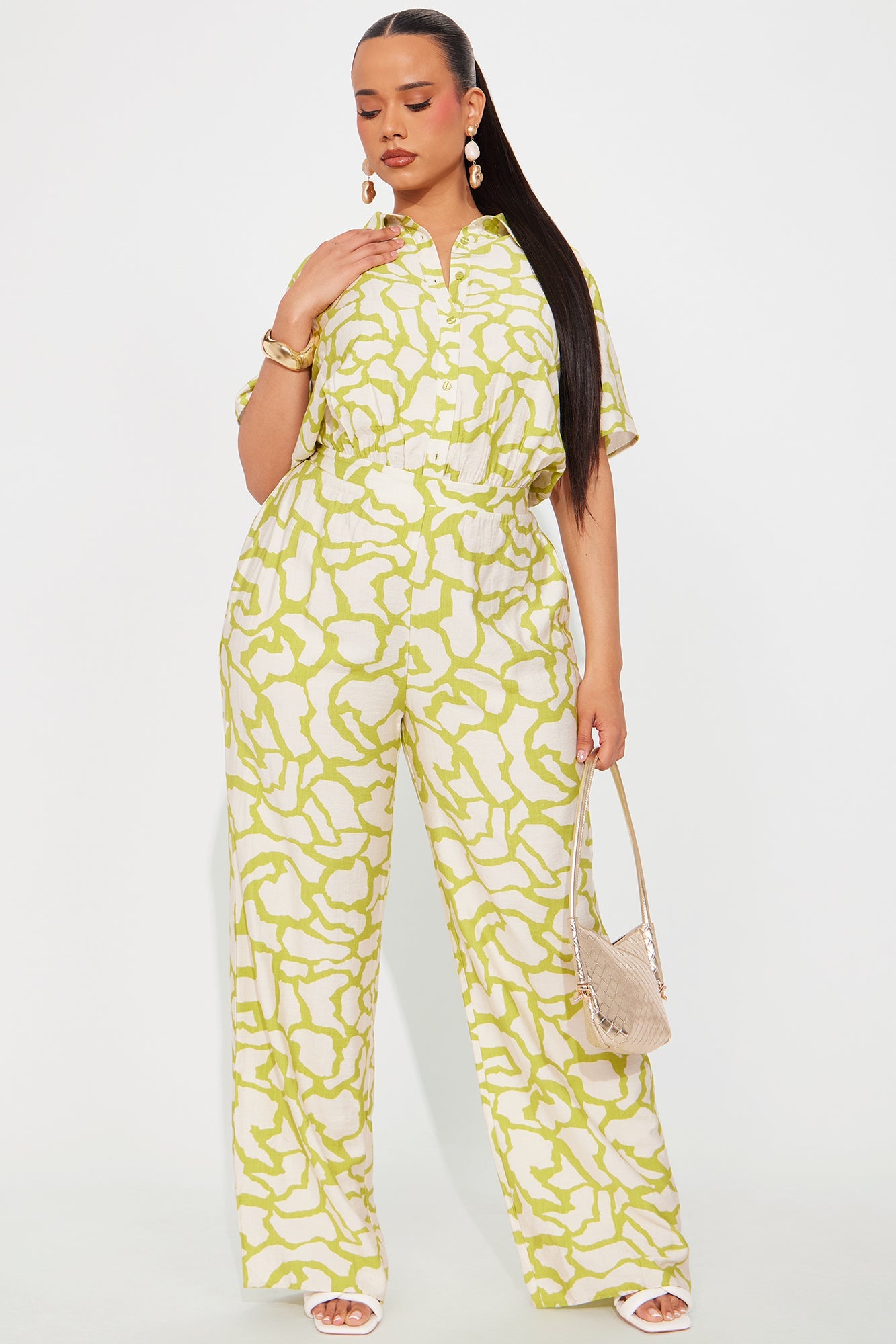 Leila Jumpsuit - Chartreuse