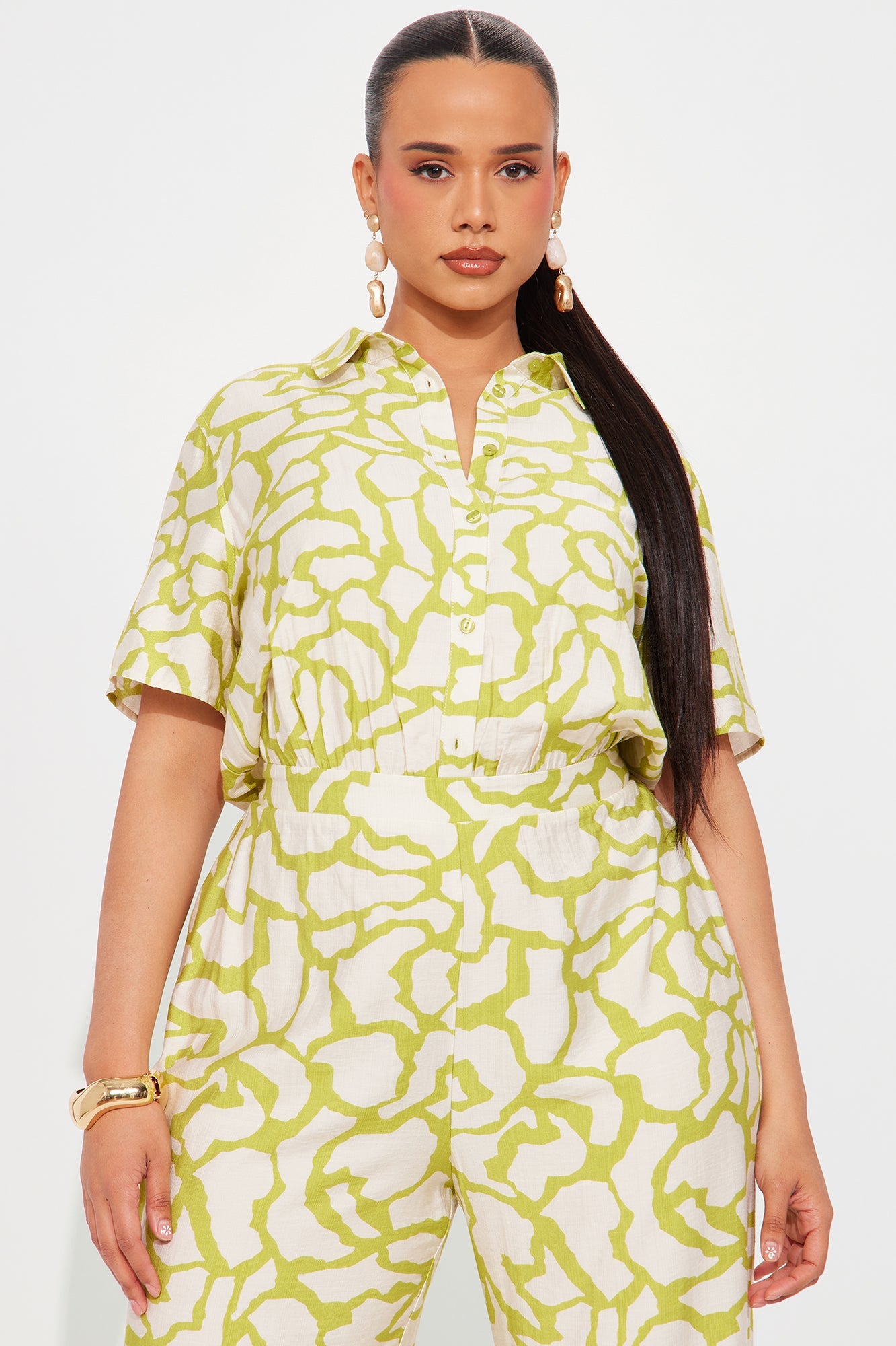 Leila Jumpsuit - Chartreuse