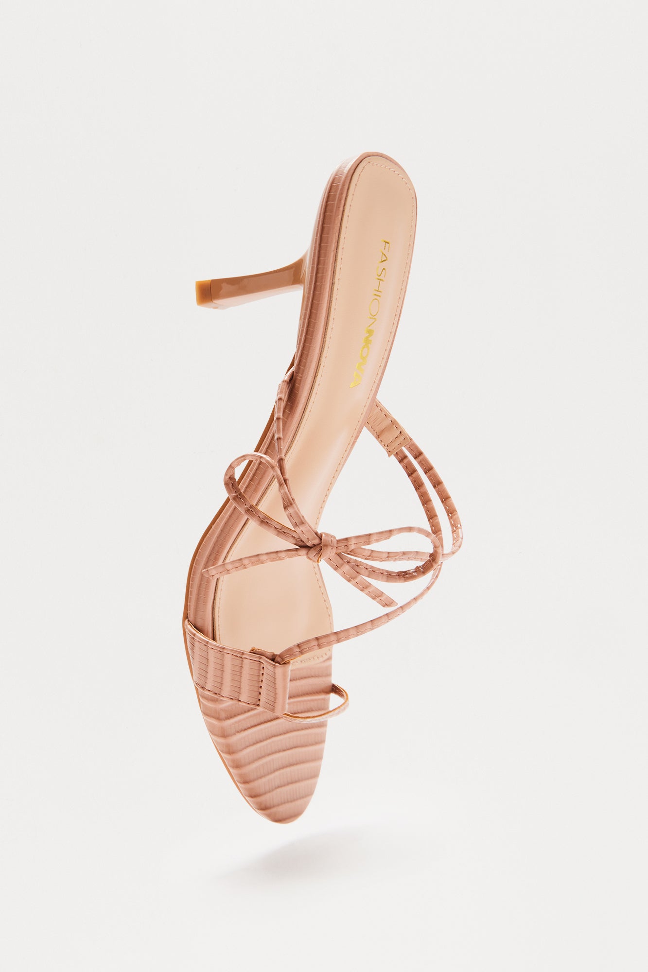 Solara Bow Heels - Nude