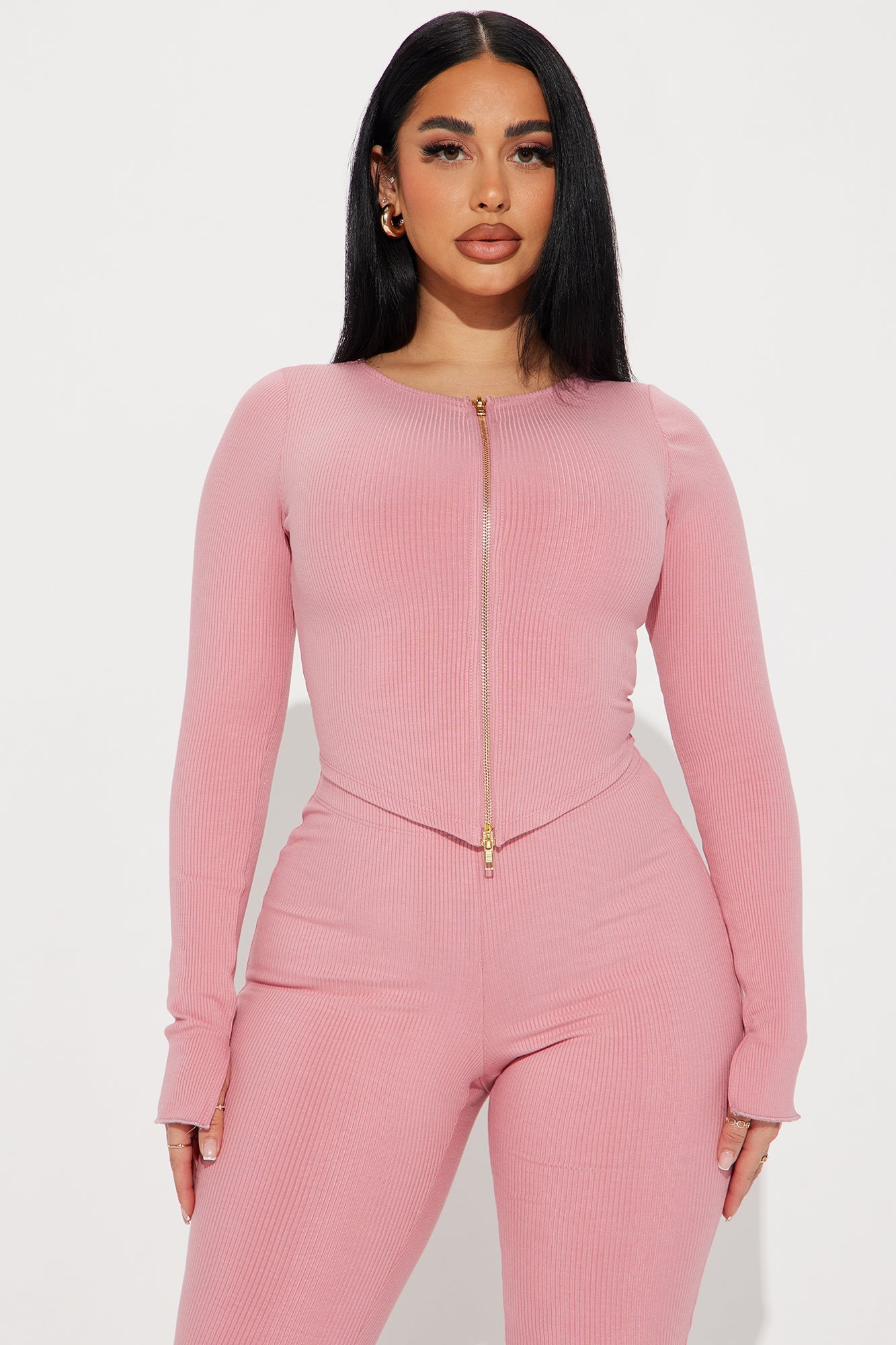 Kira Snatched Pant Set - Mauve