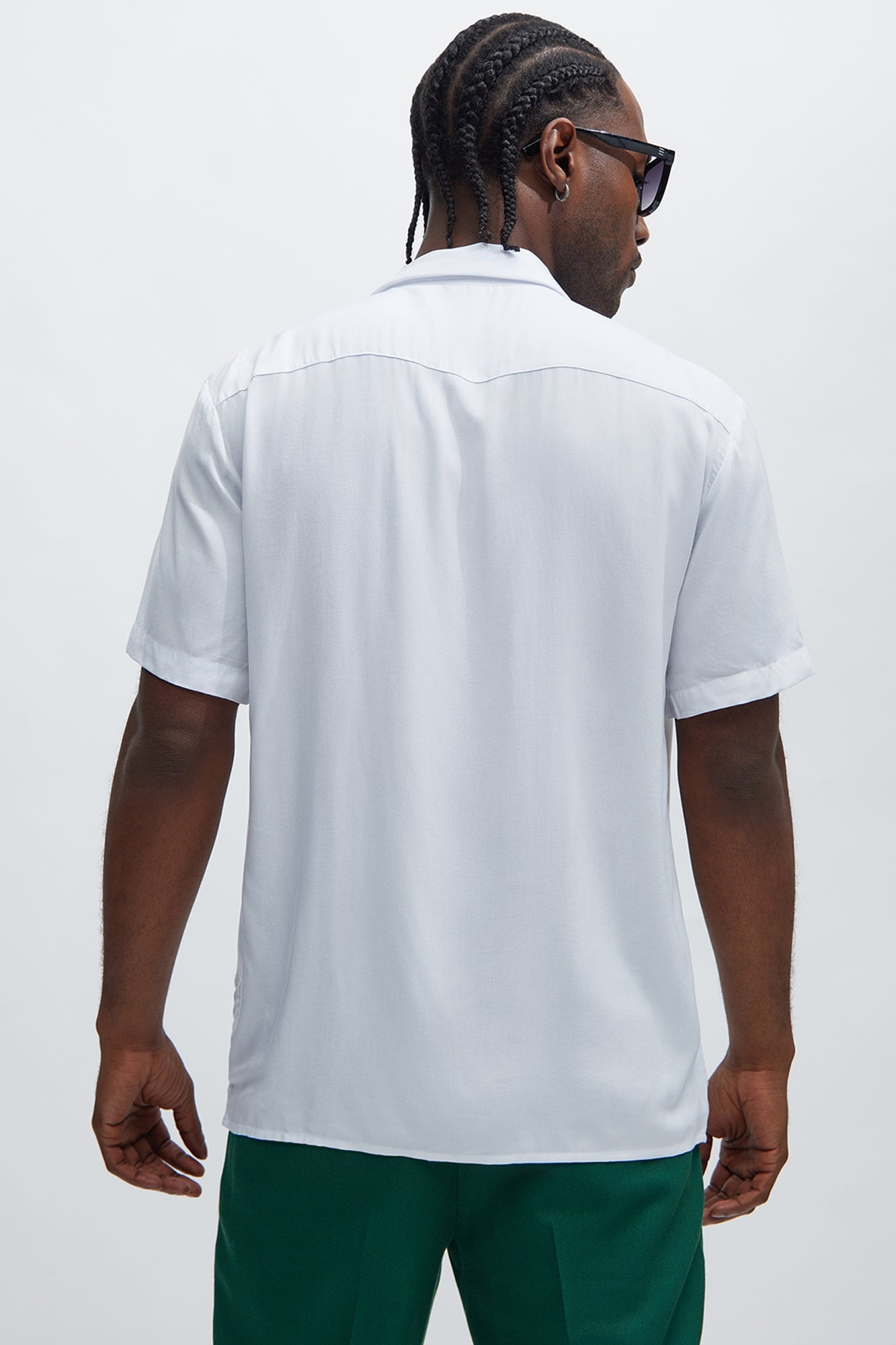Dawson Relaxed Short Sleeve Cuban Collar Shirt - White