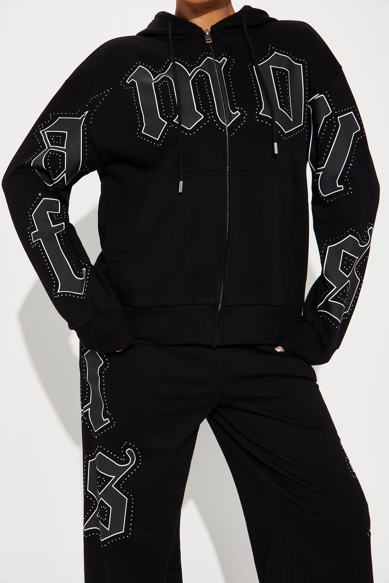 So Famous Jogger Pant Set - Black